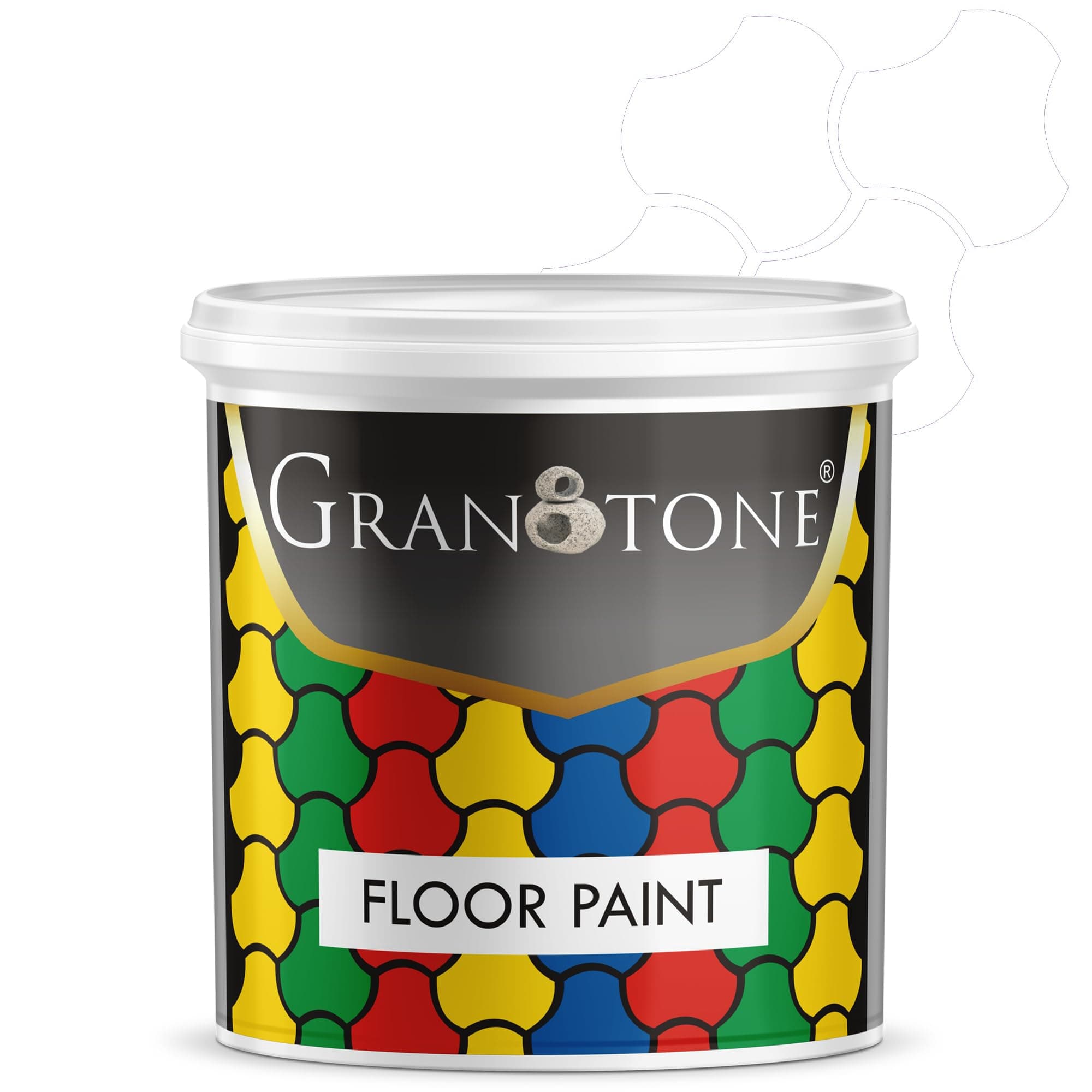 Floor Paint 1 Litre White Colour Polyurethane and Acrylic Polymer Based Concrete Sealer Anti Slip Thick and Durable for Cement Floor and Tiles Made in India