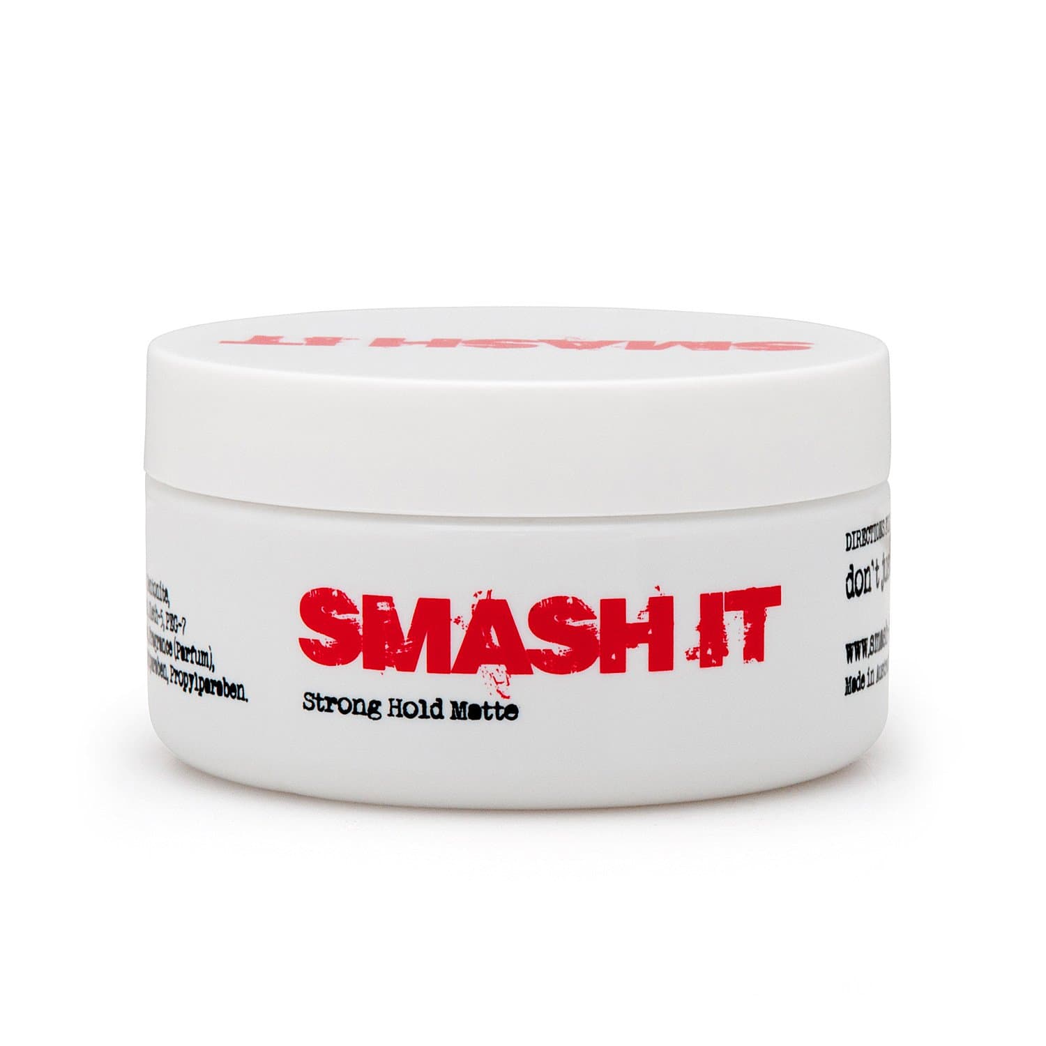 Matte Styling Paste Strong Hold –for Women and Men 3.5oz Smash It – Hair Styling Products – Texturizing Hair Gel for all Hair Types