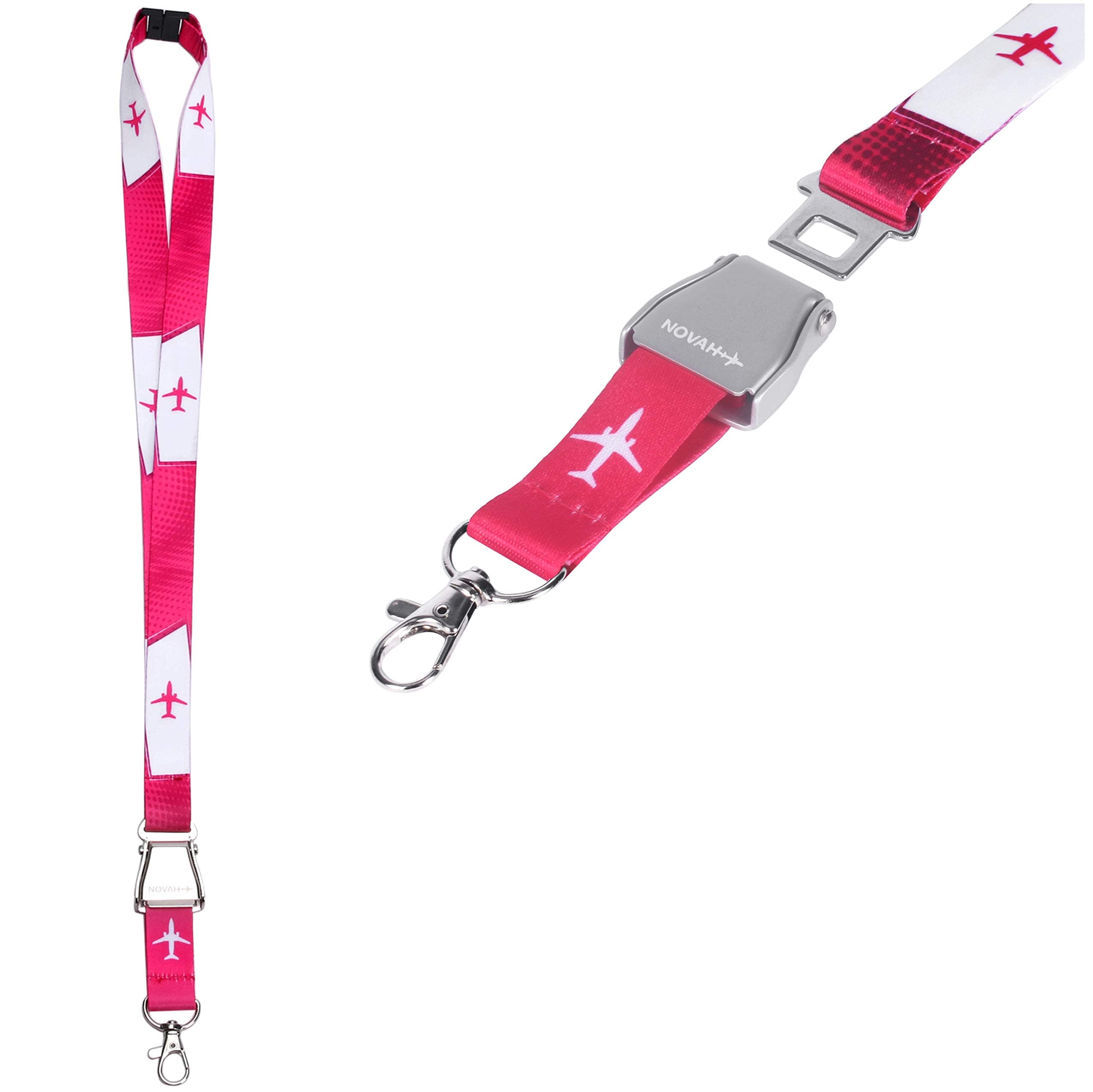 Novah Pink Airplane Lanyard (pink)