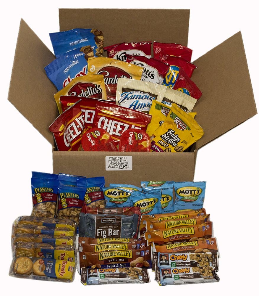Healthy Snacks Individually Wrapped, In a Box (45 Count), Gift Basket, Adults, Kids, Care Package