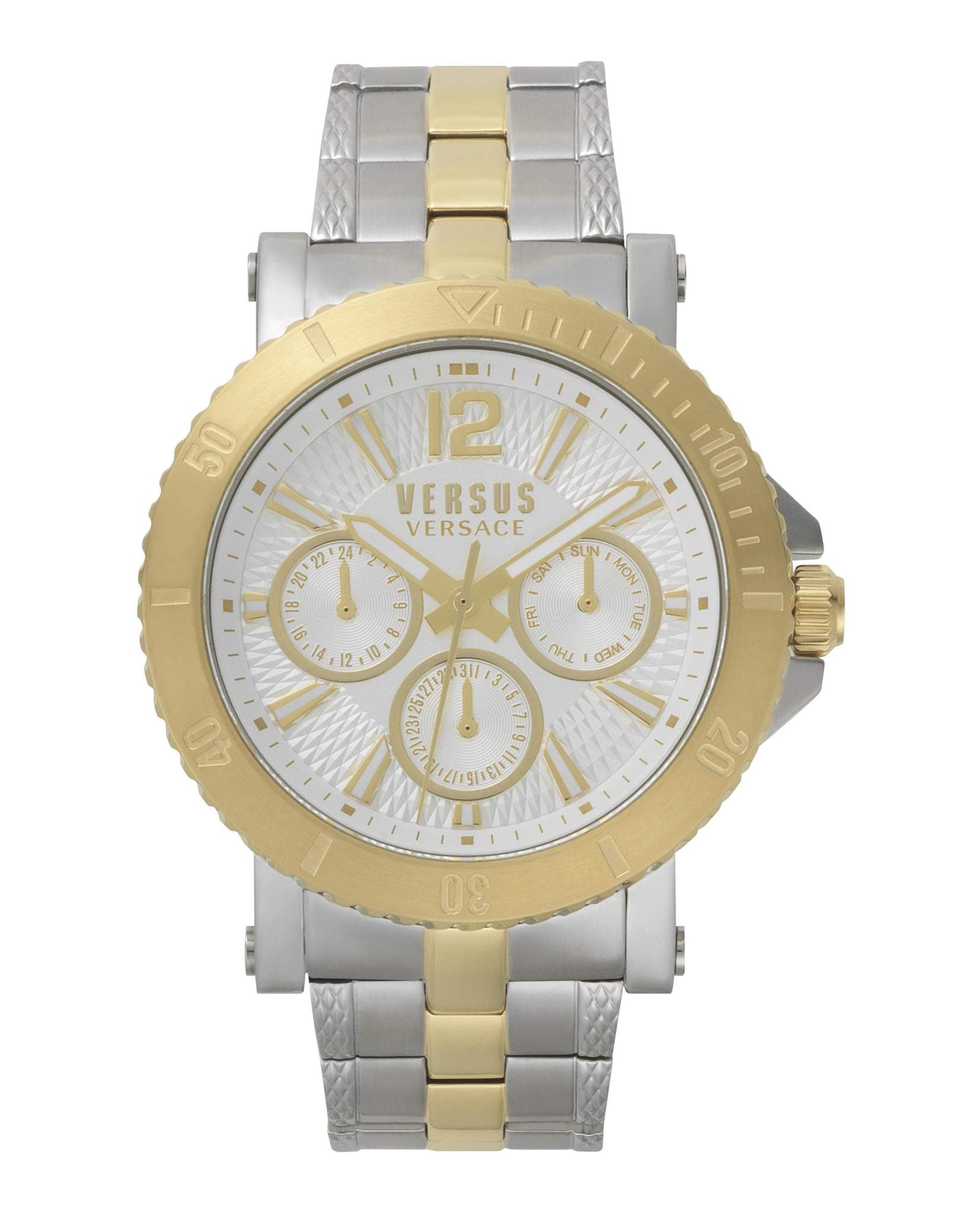 Versus by Versace Men's Analog Quartz Watch with Two-Tone-Stainless-Steel Strap VSP520618