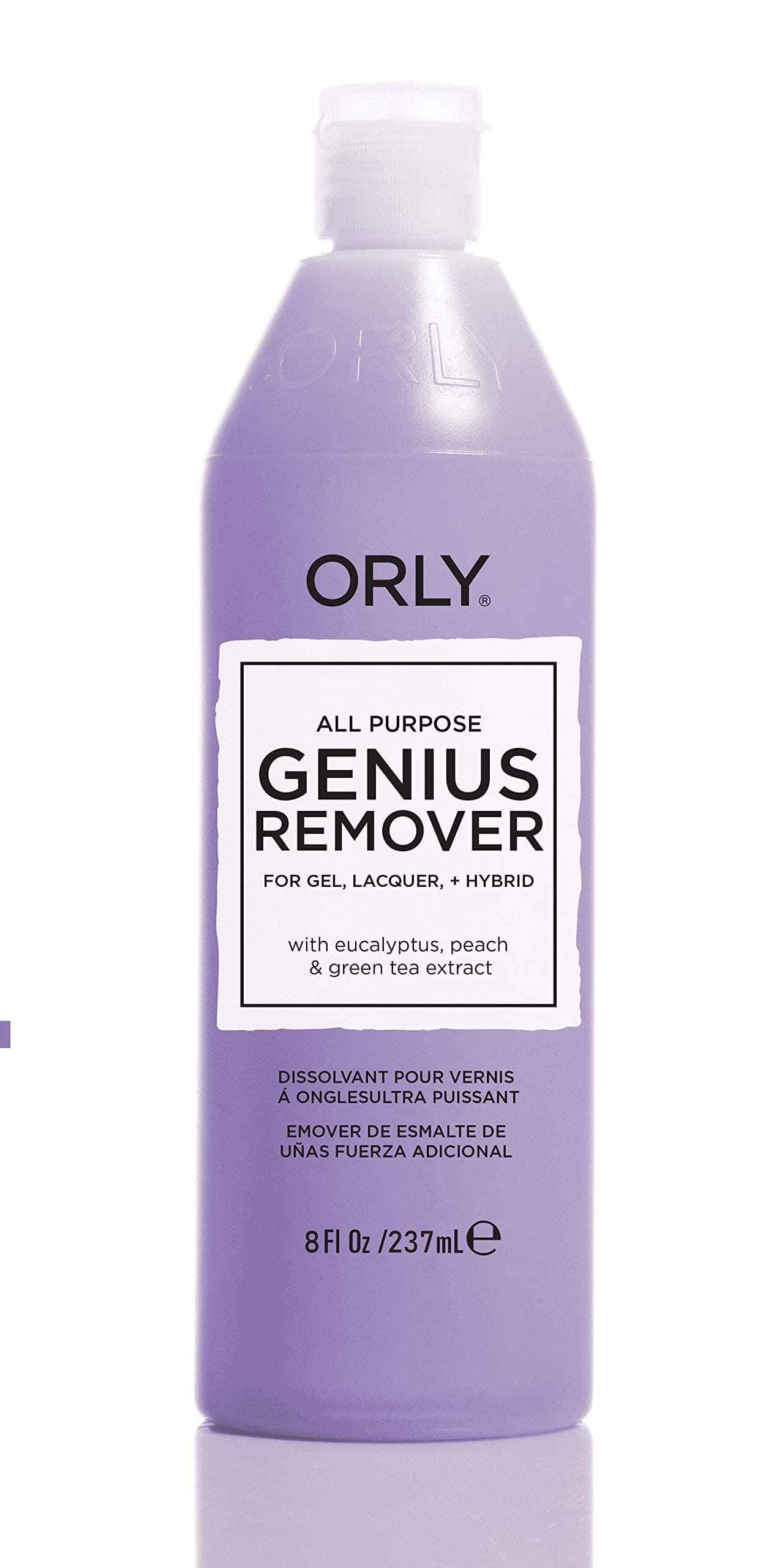 Orly Genius Remover Gently Strength All Purpose Lacquer + Hybrid Remover, 8floz
