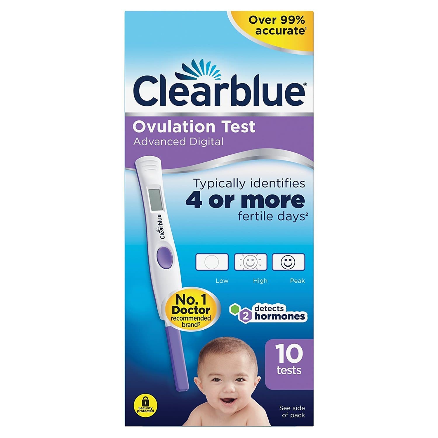 Advanced Digital Ovulationstest Clearblue Ovulationstest - Packung mit 10 Sticks