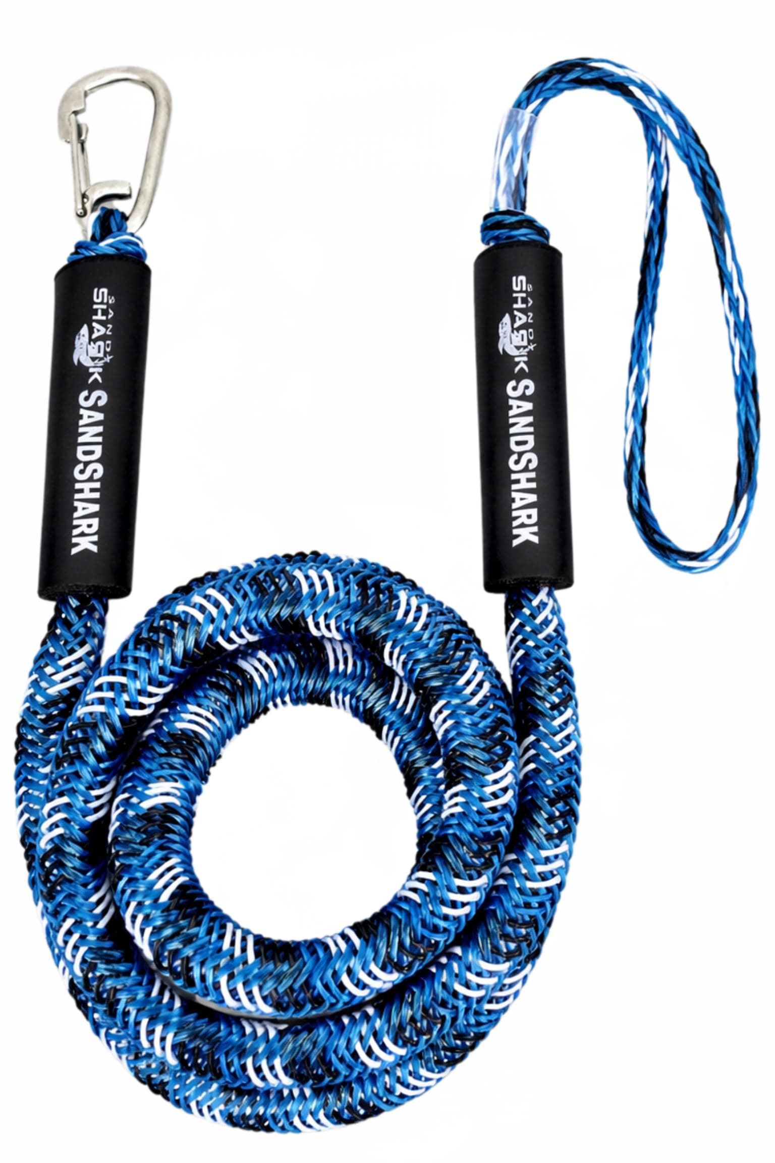SAND SHARK SANDSHARKANCHOR.COM S 7-14ft Premium Anchor Bungee Dock Line. Boat Accessories Bungee Anchor Line Absorbs Shock to Anchors Docks w/Stainless Steel Clip. Designed for S Anchor.