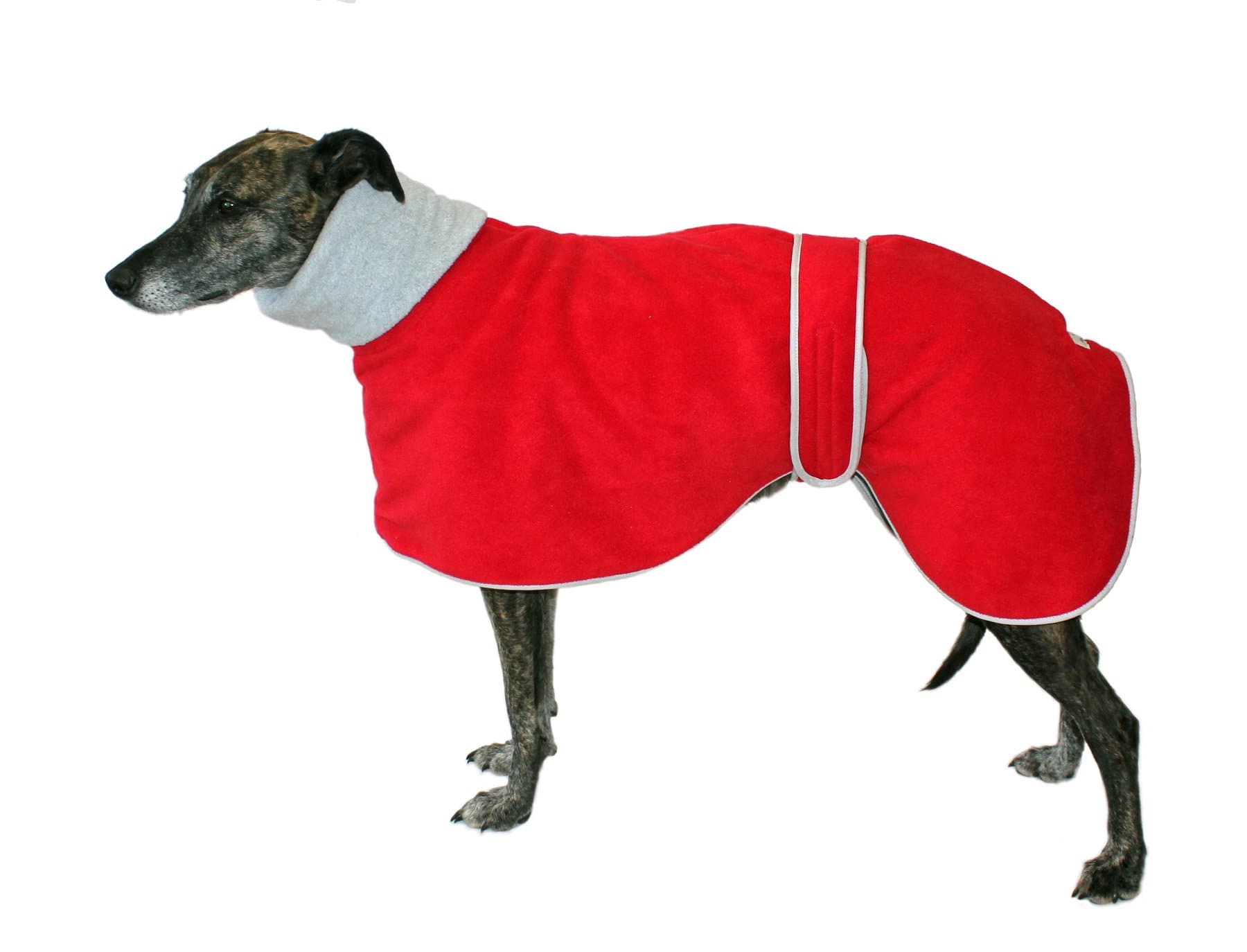 Cosipet Greyhound Polo Coat, 20"/51 cm, Red