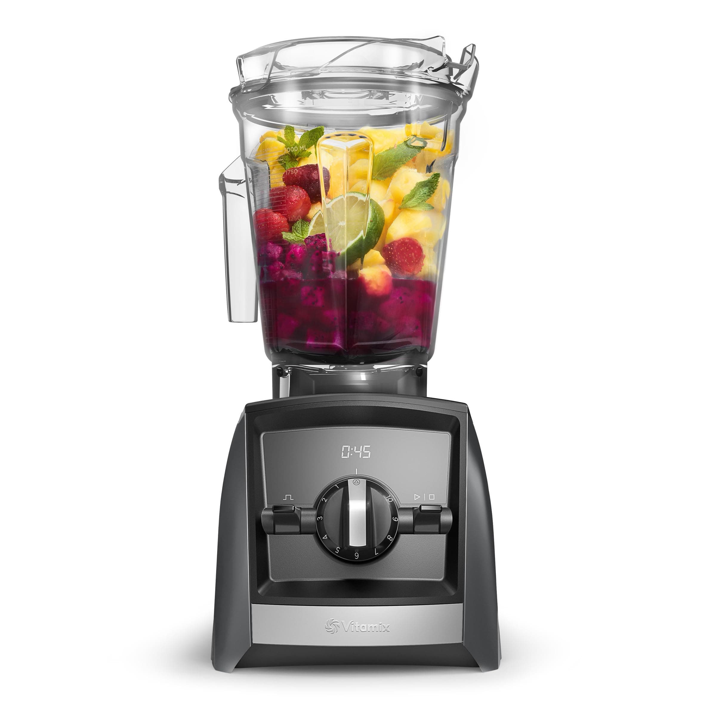 A2300 Ascent Series Smart Blender, Professional-Grade, 64 oz Low-Profile Container, Slate