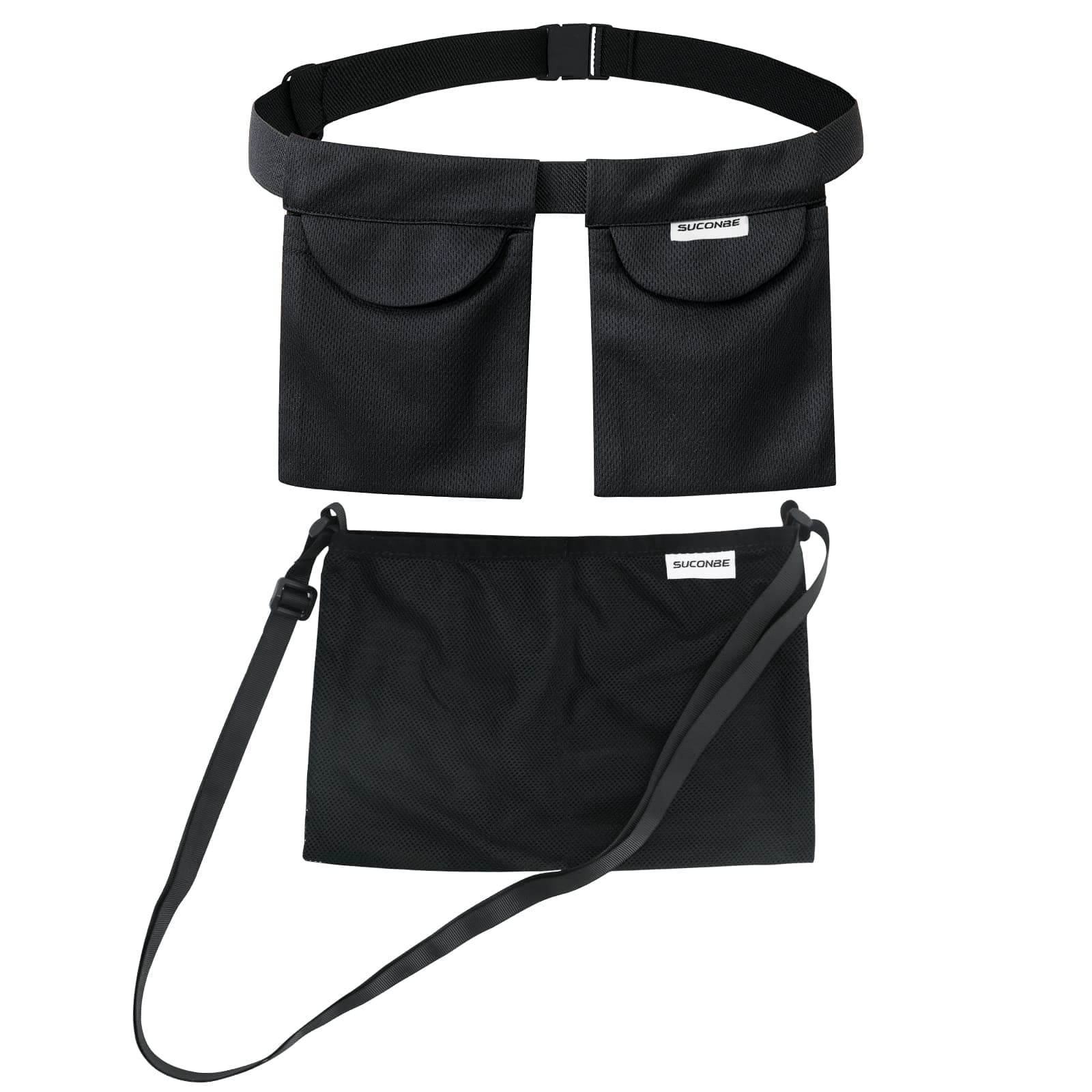 Adjustable Mastectomy Drain Holder Drainage Pouch with Shower Bag for Breast Surgery Mastectomy Breast Reduction Augmentation Post-Surgery Recovery Support Patient Care Kit (Black)