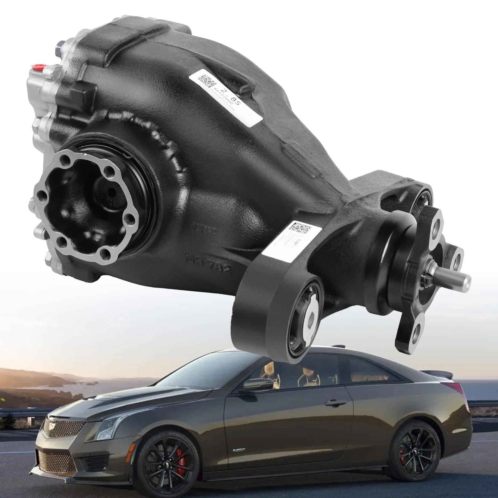 2.85 Ratio Rear Differential Axle Carrier Assembly 8-Speed Trans Compatible with Cadillac CTS Sedan RWD 2.0L 3.6L 2015-2019 Replace 84110752 23156302 52700115