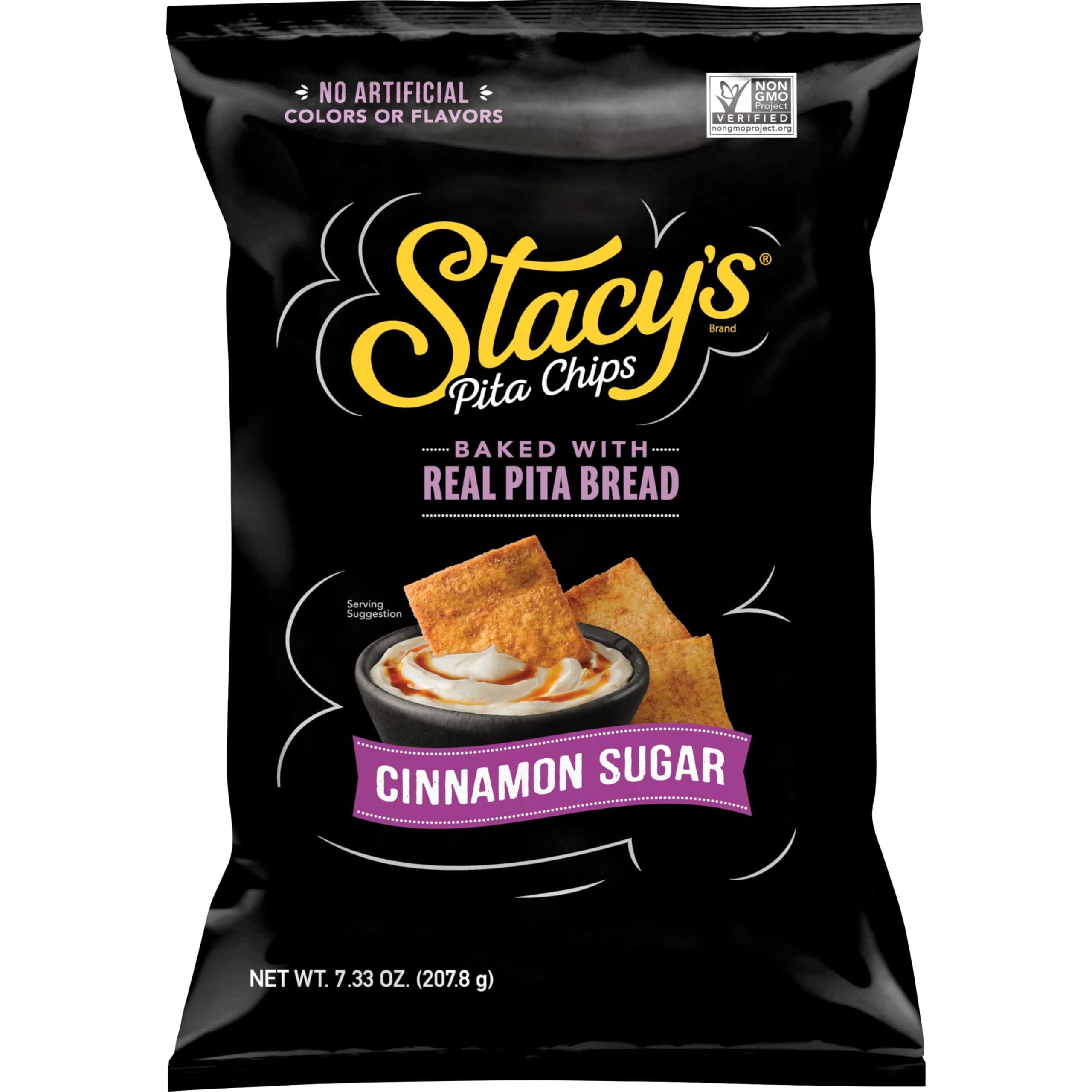 Stacy's Cinnamon Sugar Flavored Pita Chips, 7.33 Ounce