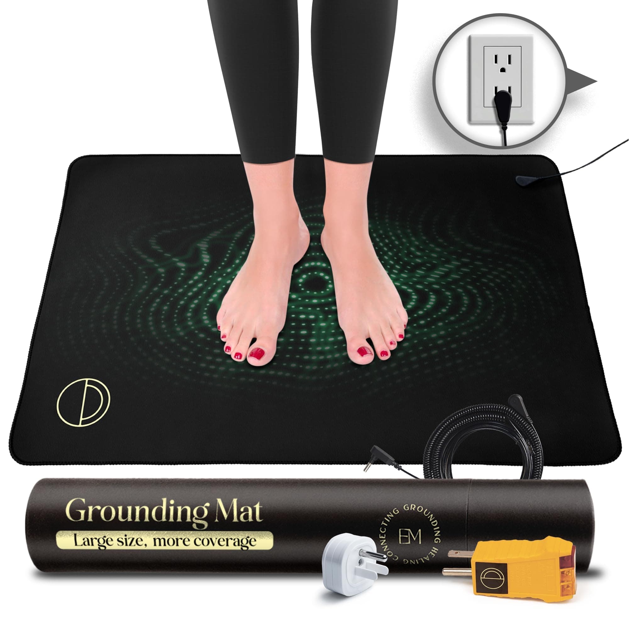 Earth and Moon Grounding Mat Starter Kit - Universal Grounding Pad for Sleeping and Overall Wellbeing