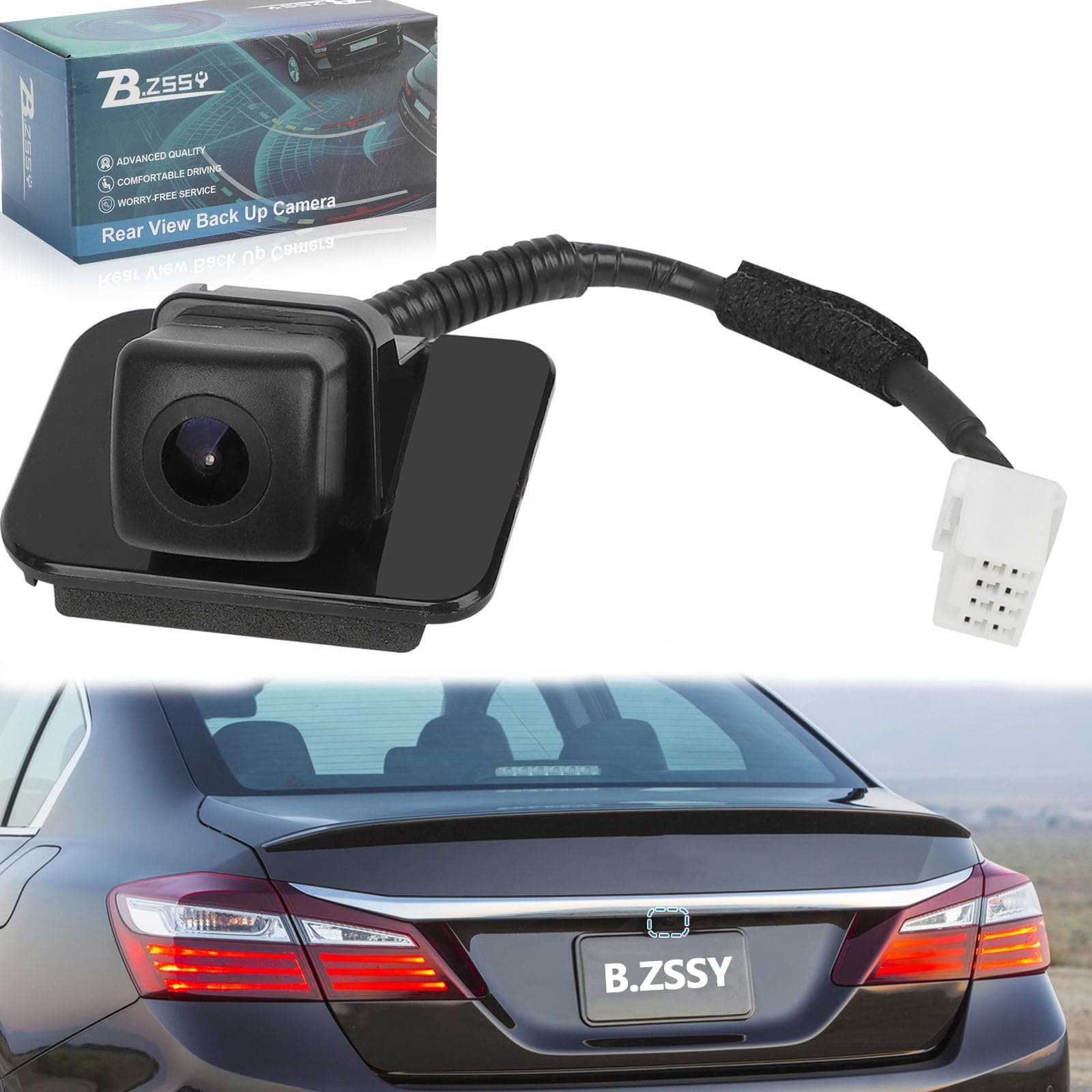 Accord Back Up Rear View Camera for 2014-2017 Honda Accord Sedan EX-L Parking Assist Rear Camera Replace for 39530T2AA21,39530T2AA31,39530-T2A-A21