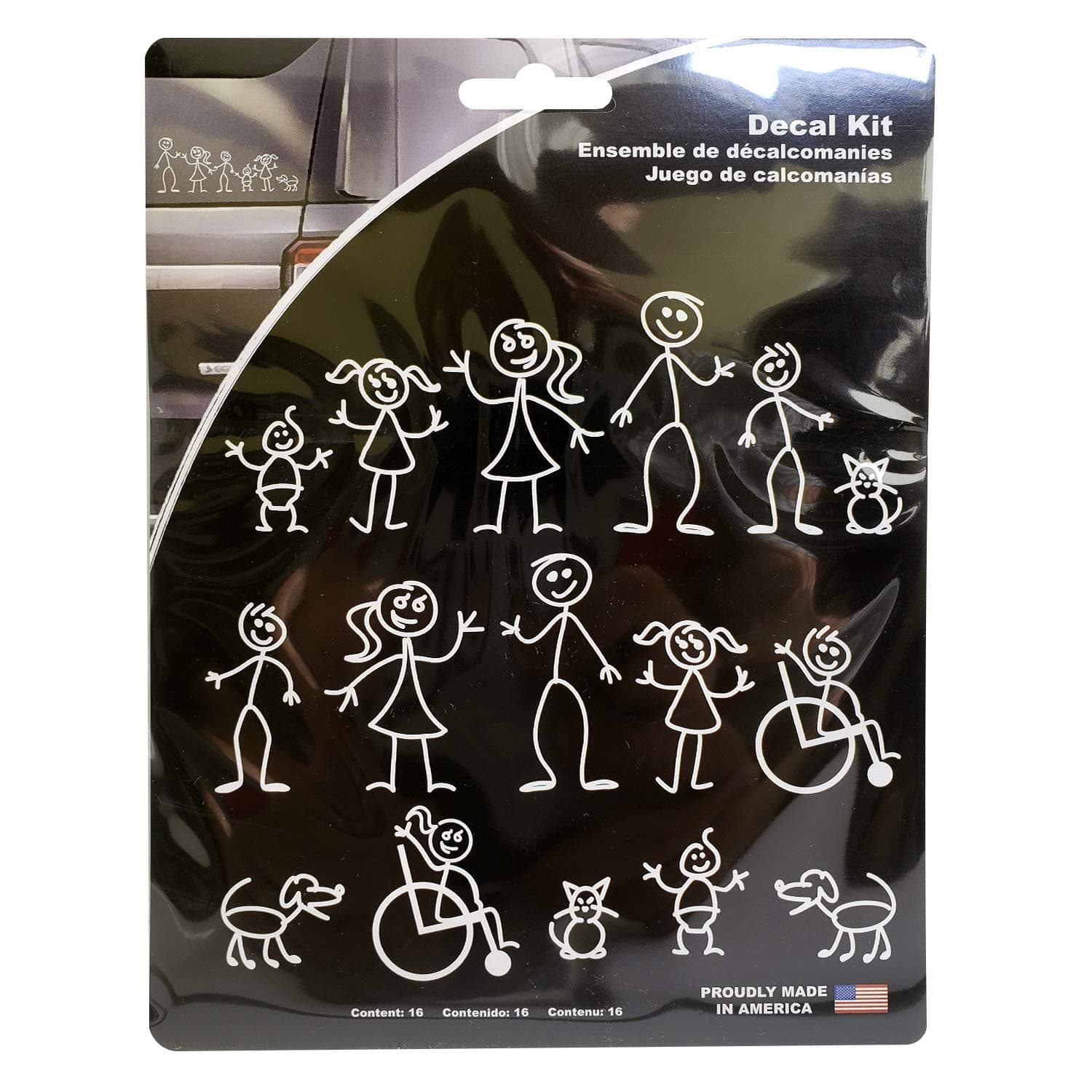 Chroma 5309 Stick People Decal Kit, 16 piece