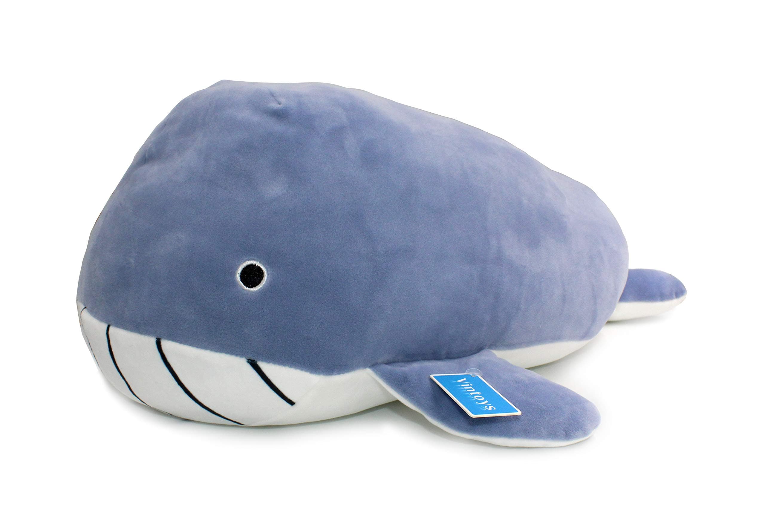 Very Soft Blue Whale Shark Hugging Pillow Plush Doll Fish Plush Toy Stuffed Animals 21"