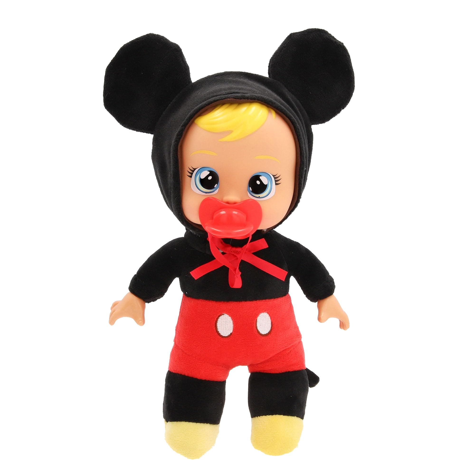 Disney 9" Plush Baby Doll Tiny Cuddles Inspired by Disney Mickey Mouse That Cry Real Tears for Kids Age 18 Months and Up