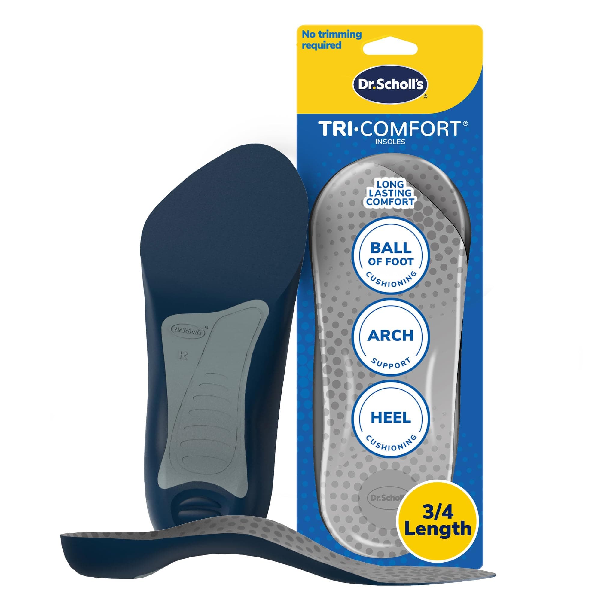 Dr. Scholl's Tri-Comfort Insoles For Men, 1 Pair, Size 8-12