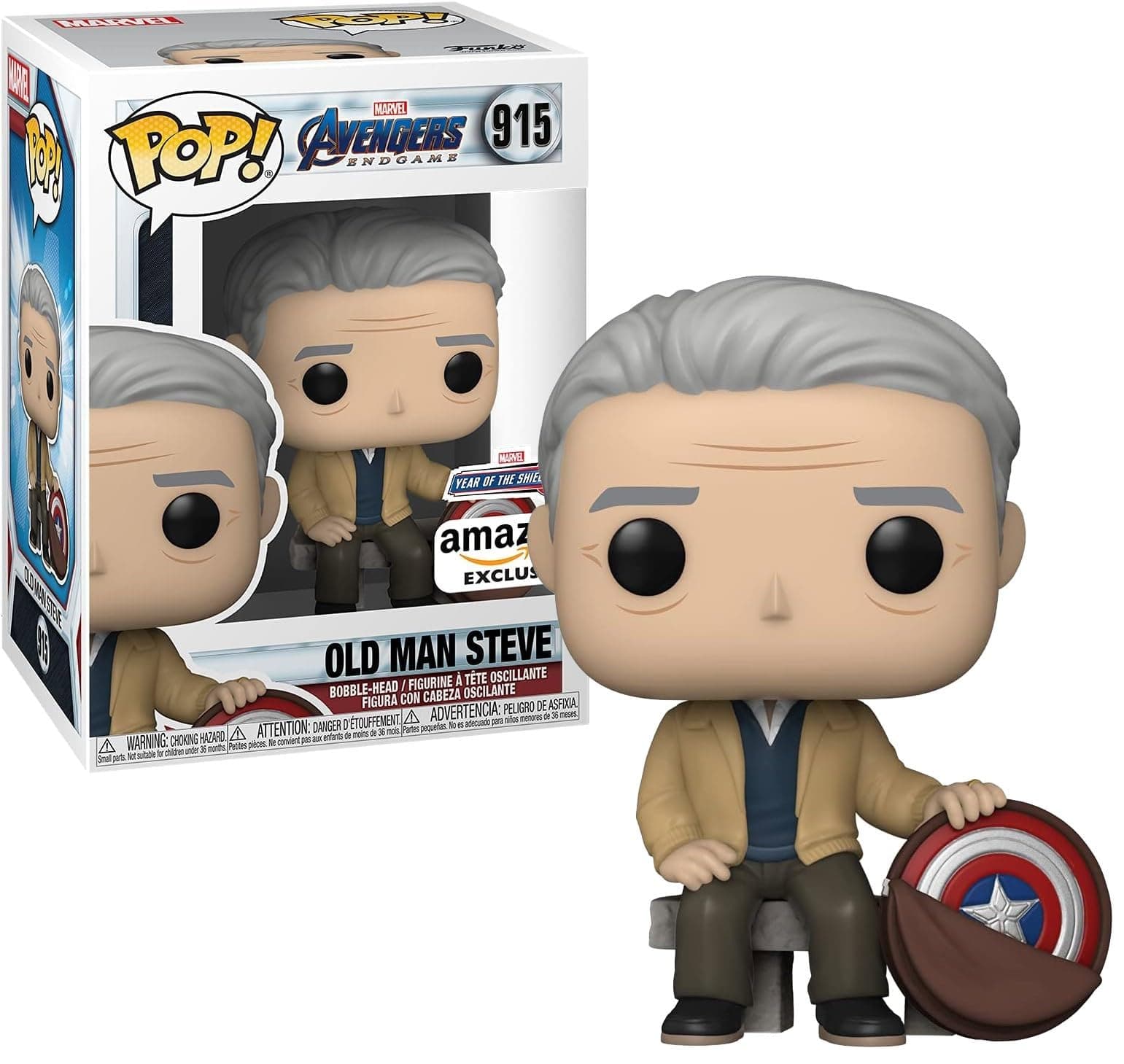 Funko Pop! Marvel: YOTS - Cap Captain America 80th - Marvel Comics - Amazon Exclusive - Collectable Vinyl Figure - Gift Idea - Official Merchandise - Toys for Kids & Adults - Movies Fans