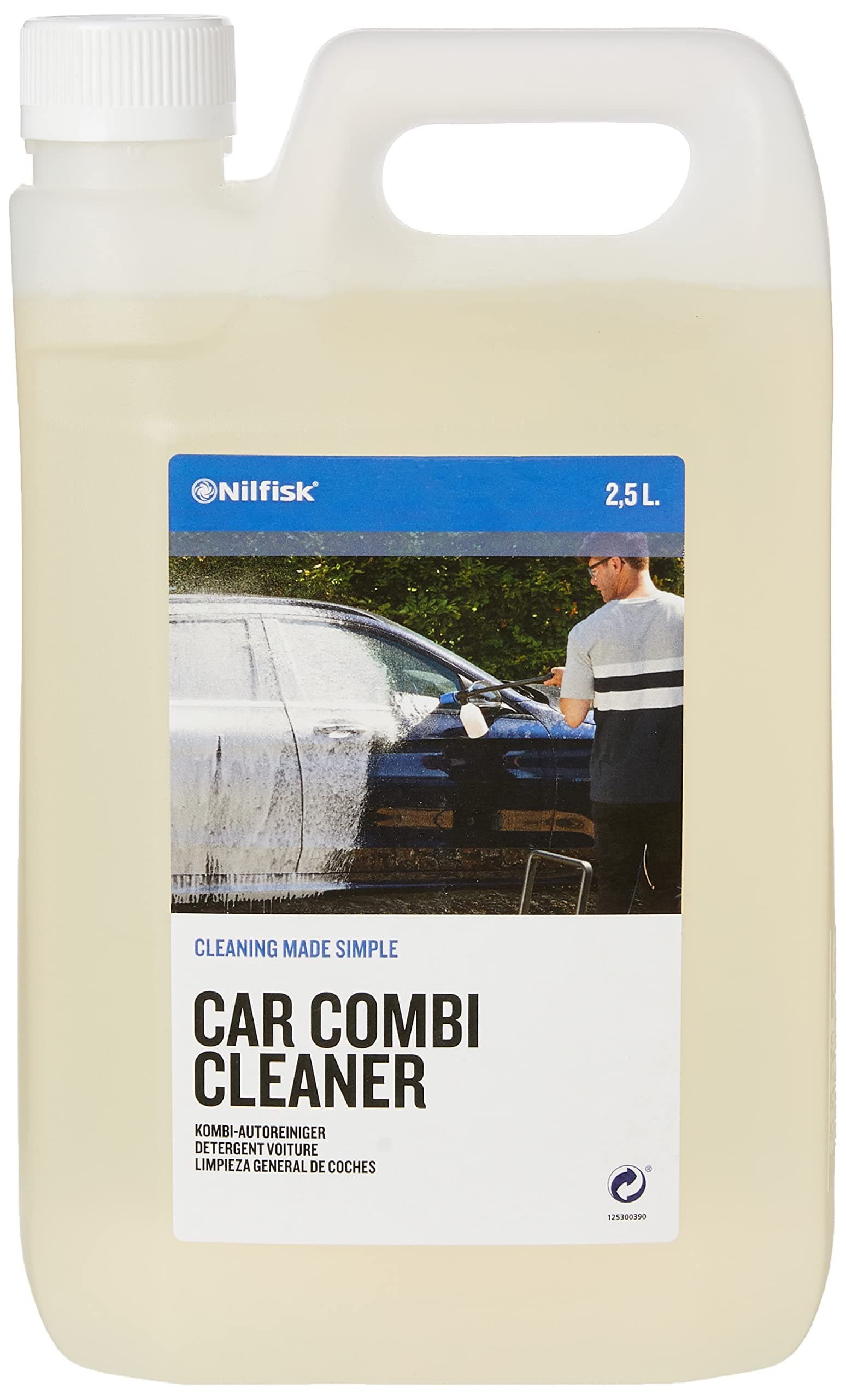 Nilfisk Car Combi Cleaner - Wax & Shine Effect - Pressure Washer Detergents (2.5 L)