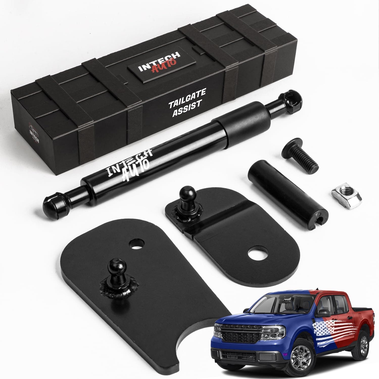 INTECH AUTOTruck Tailgate Accessories Tailgate Assist for Ford Maverick, Pack of 1 (2022-2024, Classic Rod)
