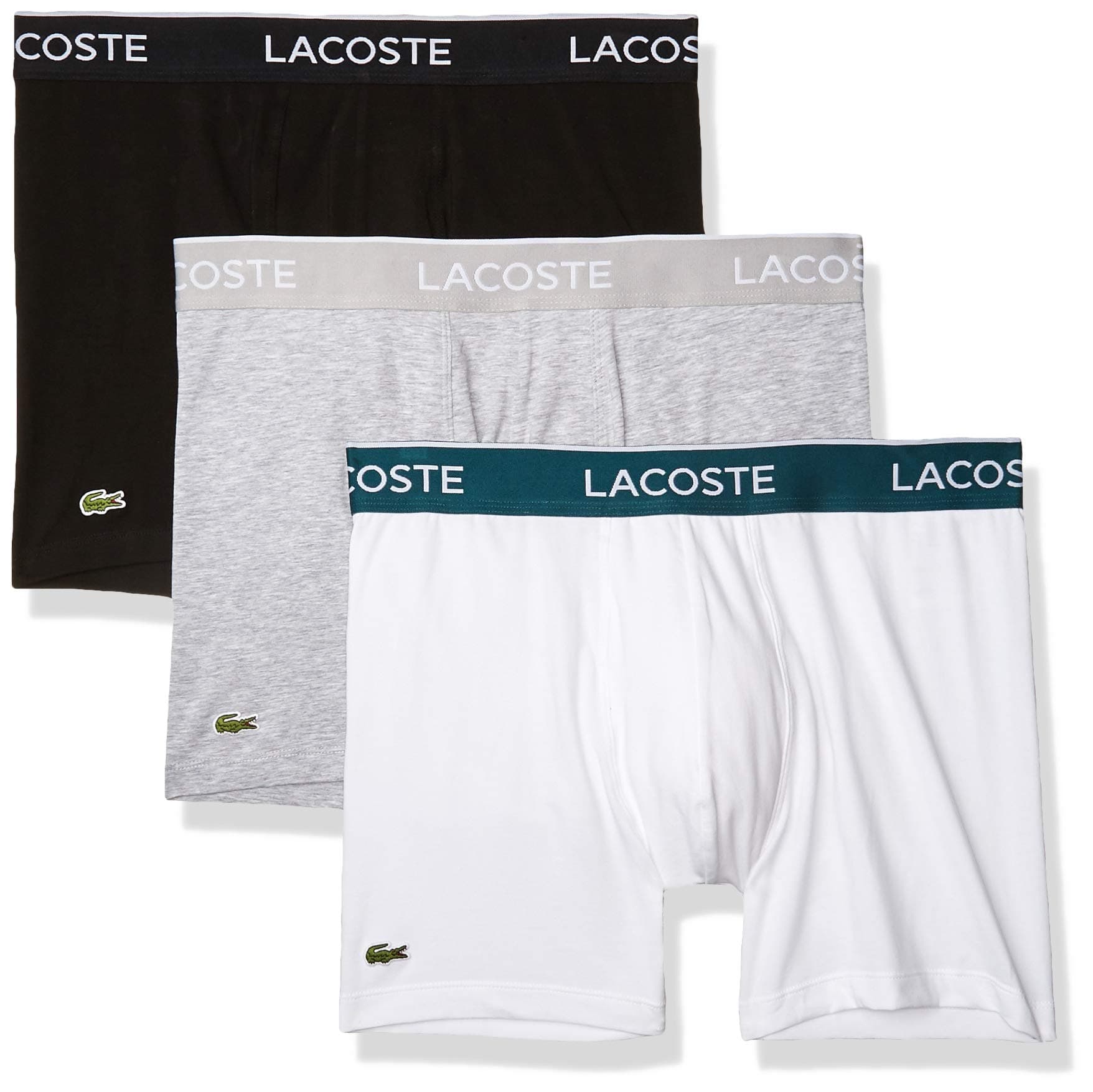 Lacoste Men's 3 Pack Boxer Briefs