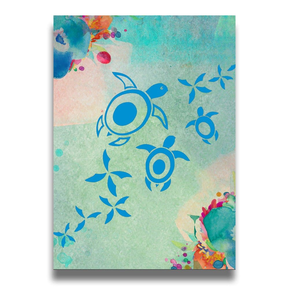 ANVY Wall Hanging Sea Turtles Illustration