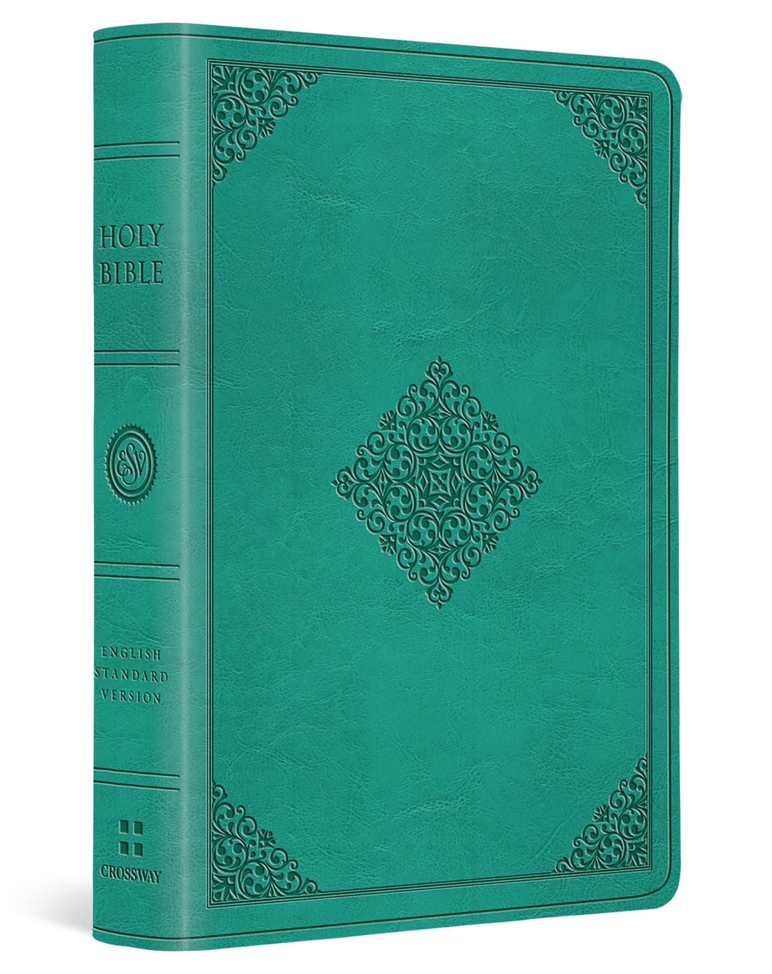 ESV Value Large Print Compact Bible (TruTone, Teal, Ornament Design Size: 8.0): English Standard Verson Value, Teal, Trutone, Ornament Design
