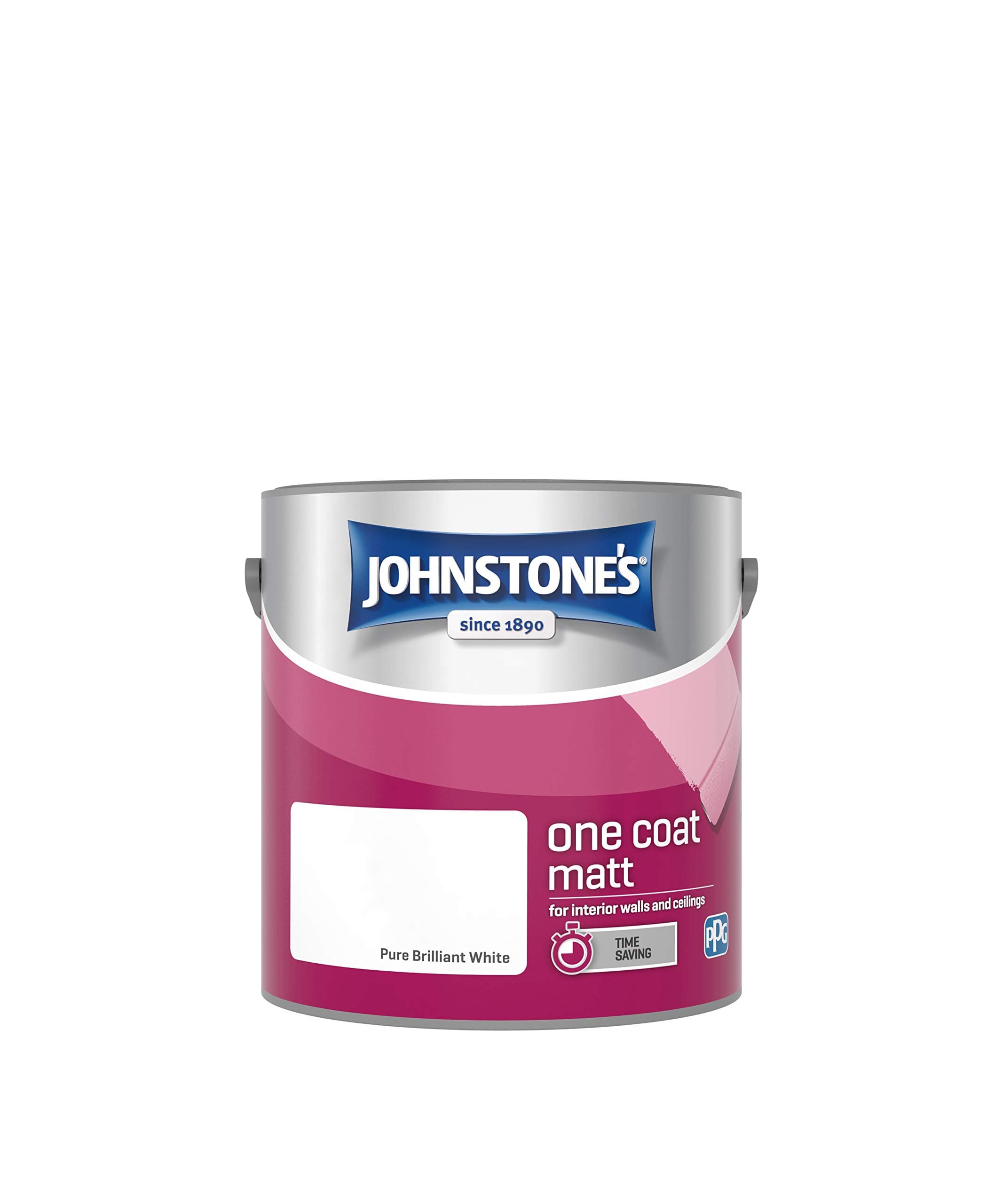 One Coat Matt Emulsion Paint - Pure Brilliant White 2.5L