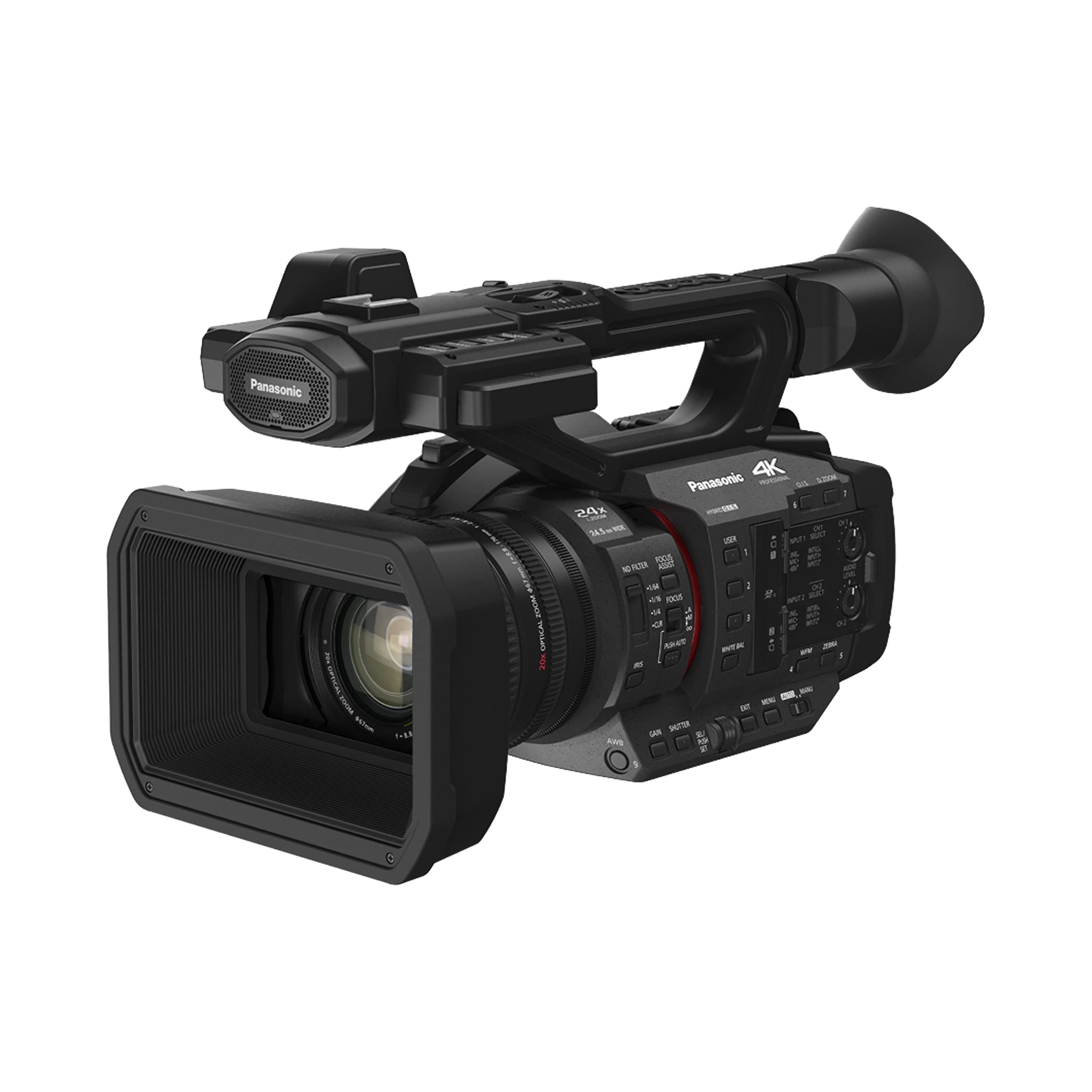 HC-X2E-K 4K 60p Professional Camcorder, Video Camera Camcorder with 15-megapixel 1.0-type MOS Sensor, 20x Optical Zoom, i.ZOOM 32x (FHD), 3G-SDI Output, XLR Input, Wired Remote