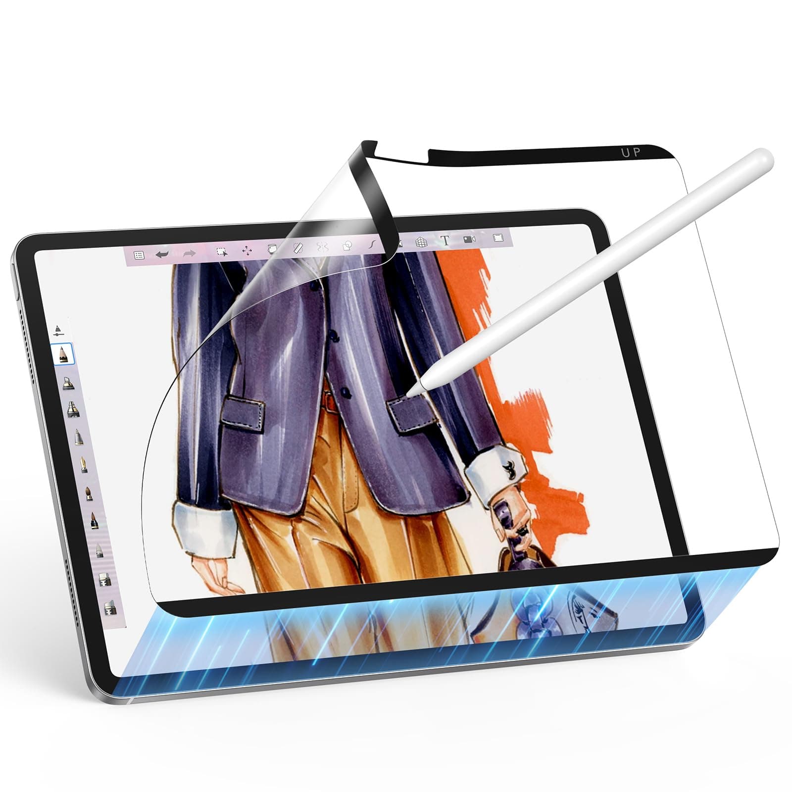 ESR Paper-Feel Magnetic Screen Protector for iPad Pro 13 Inch M5 2025/M4 2024, Write and Draw Like on Paper, Detachable and Reusable, Compatible with Tempered Film, Matte Finish