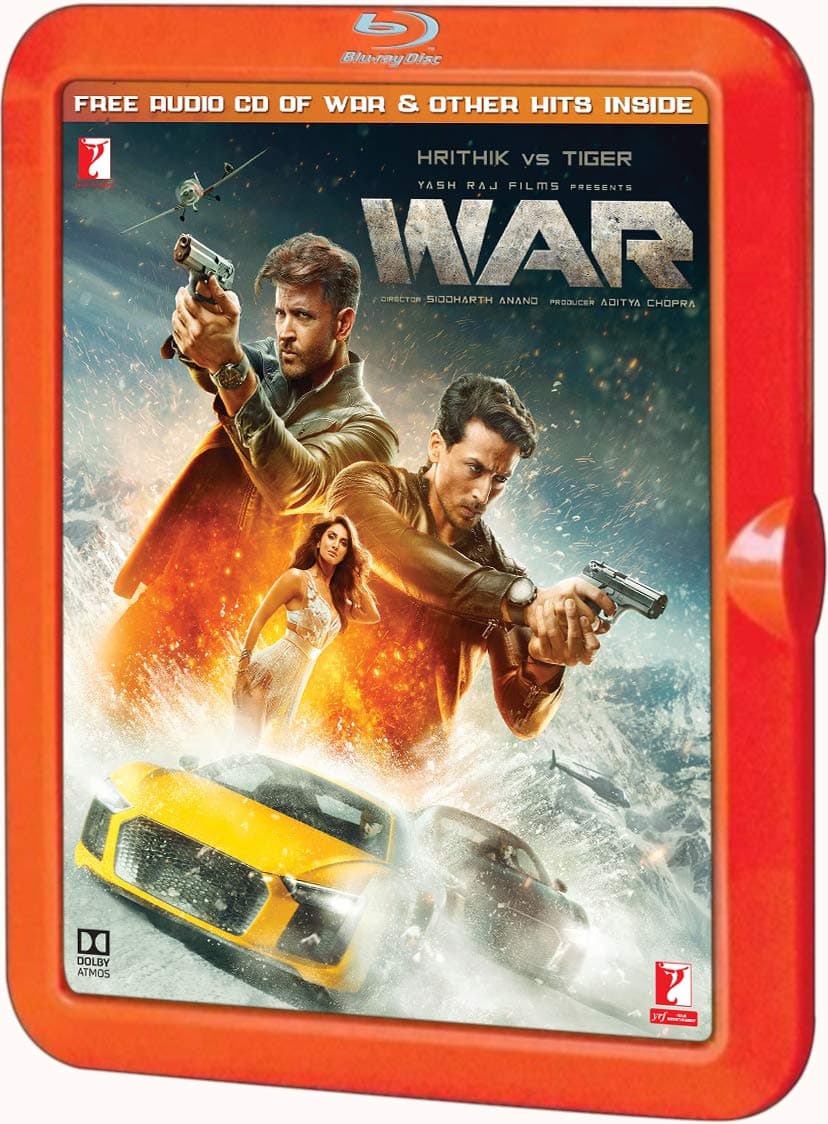 WAR Hindi BLU RAY - Hrithik Roshan VS Tiger Shroff - Latest Bollywood Film - ALL Regions NTSC