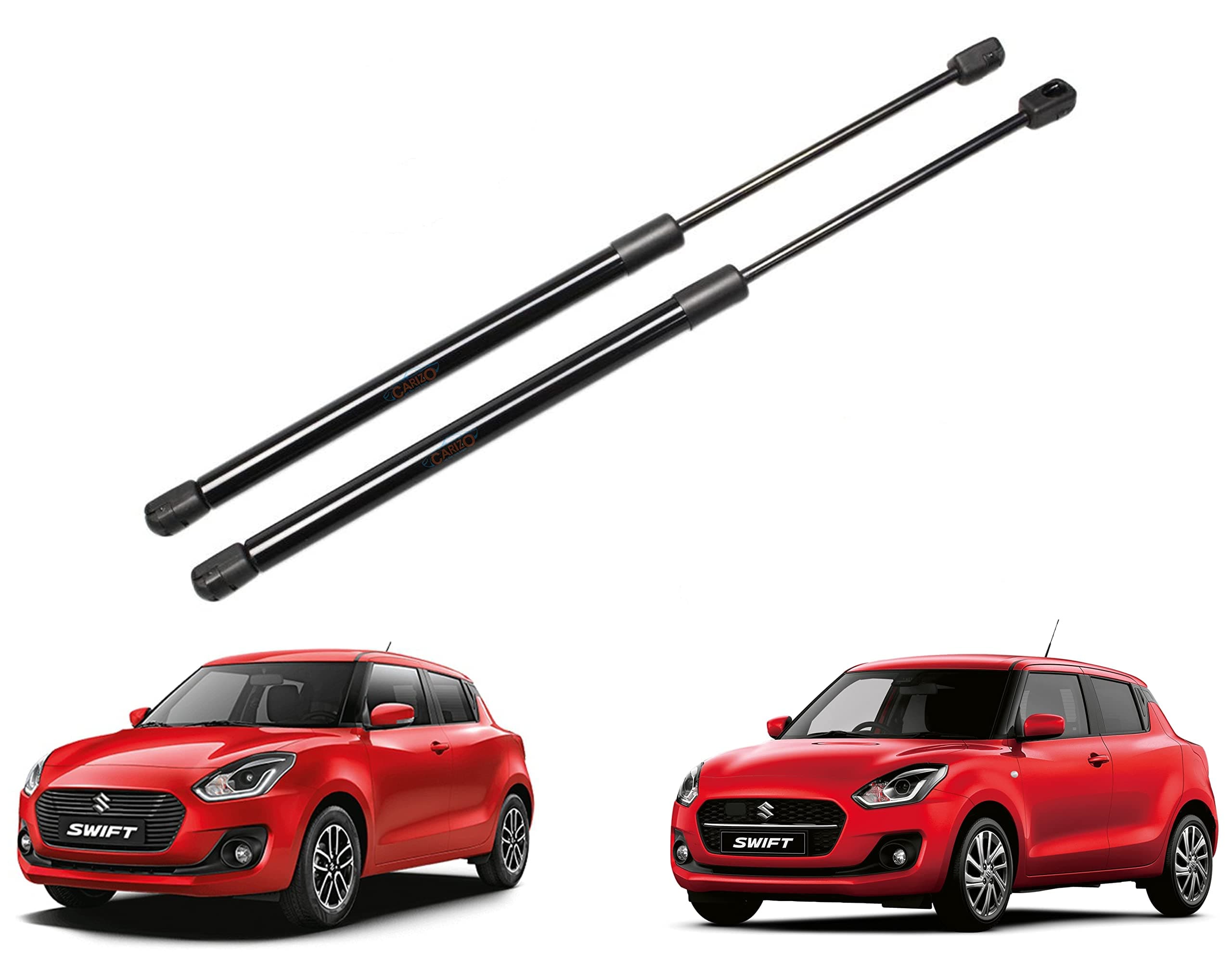Superlift Rear Boot Struts | Dicky-Diggi-Dikki Shocker | Gas Spring | Lift Support | Door Balancer Compatible with Maruti Suzuki Swift (Type-5) 2018-2022 - Pack of 2