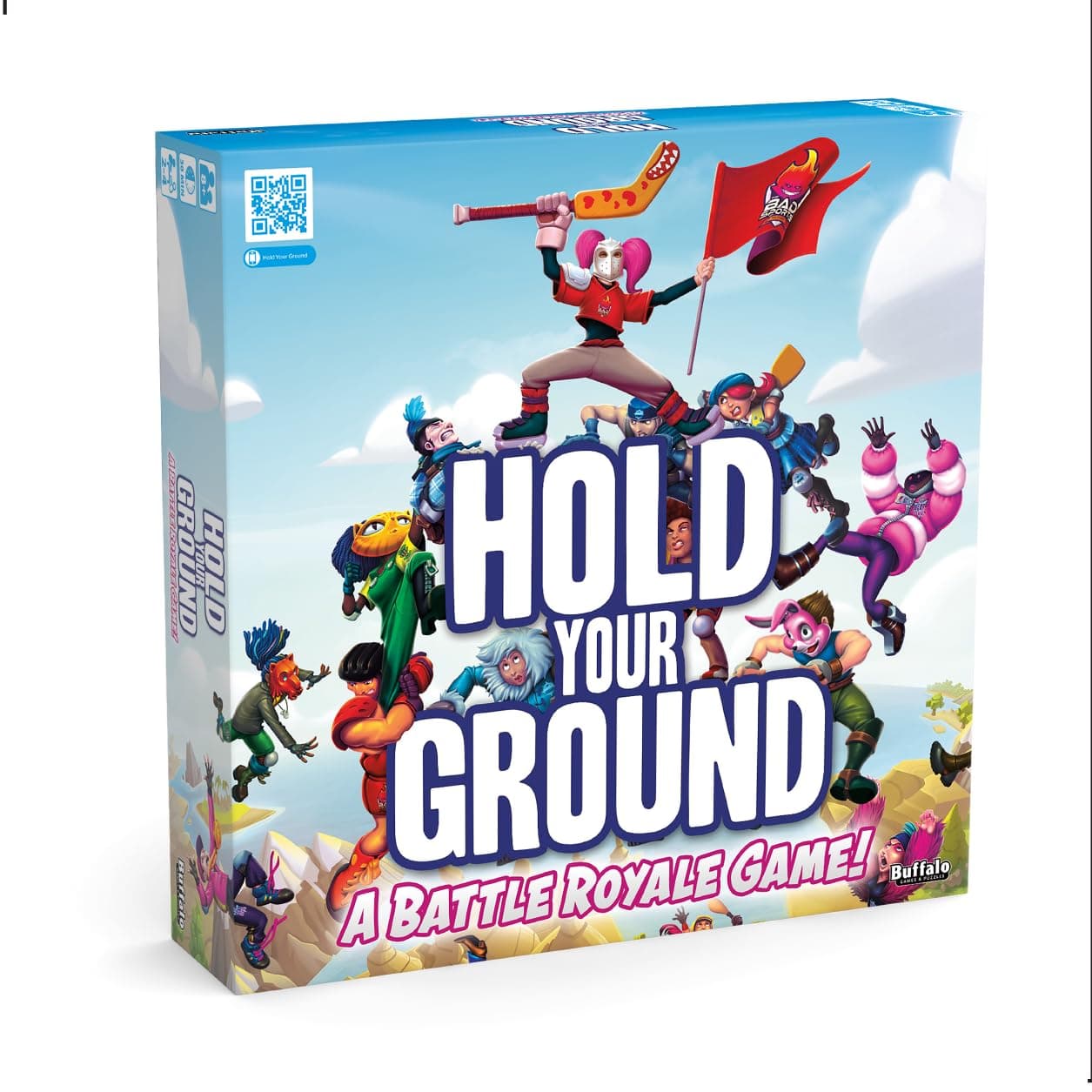 Buffalo Games - Hold Your Ground - Deck Building Action Game - Survival Space Shrinking Action - Strategic Position Game - Ages 8 and Up