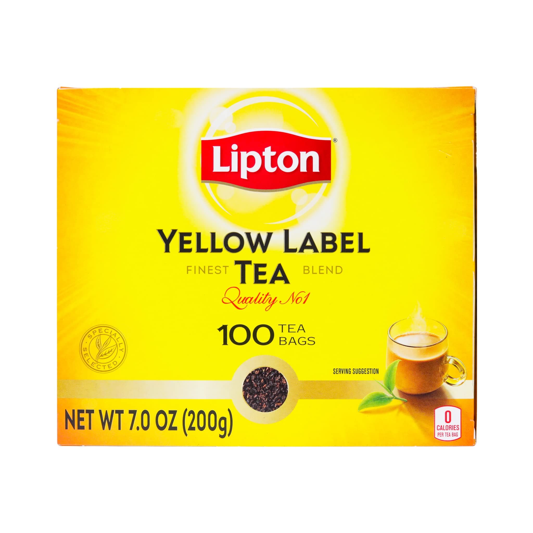 Yellow Label Tea Bags 100ct, International Blend