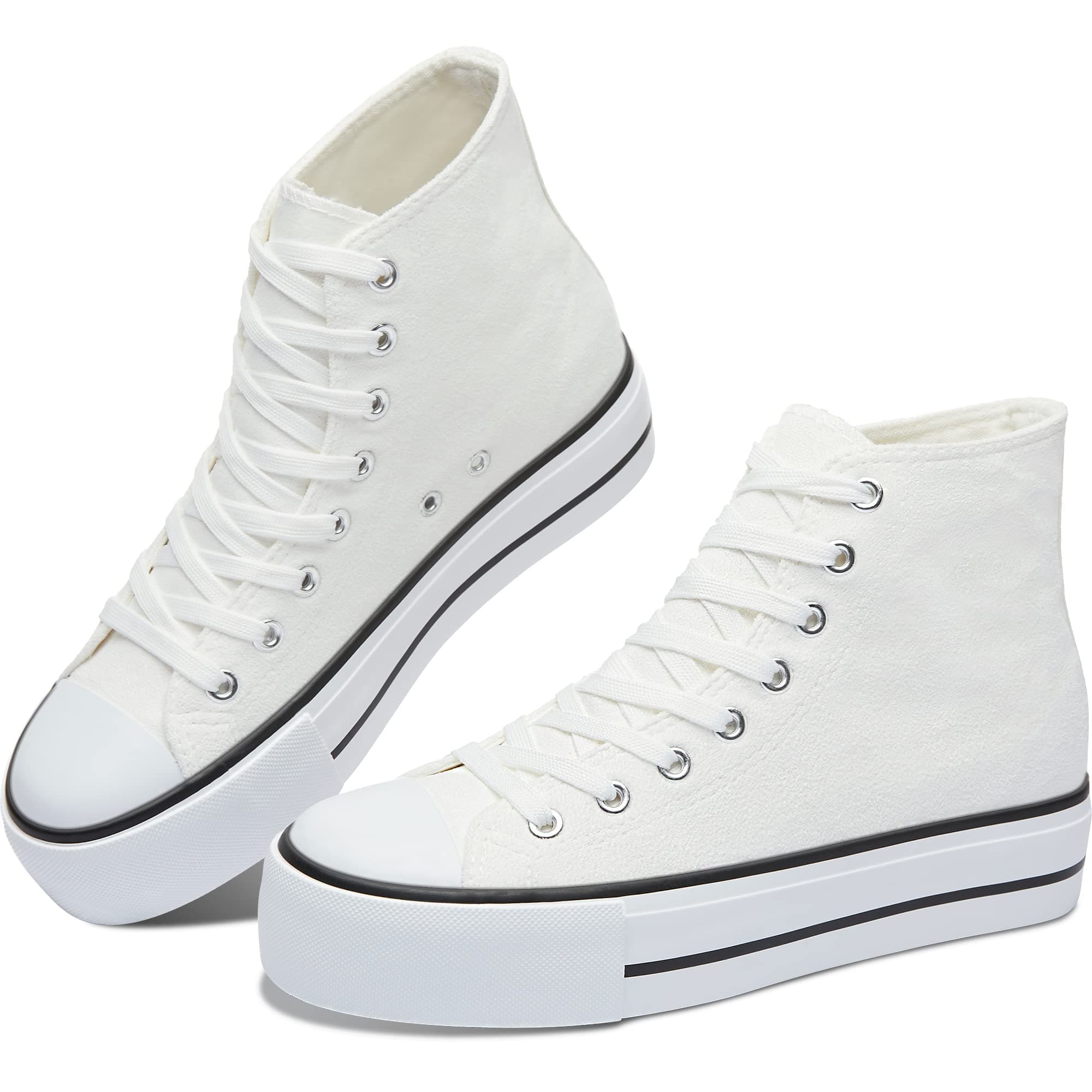 ALTOCIS High Top Glitter Sneakers Mid Top Platform Sparkly Sequin Shoes Women Cute Shiny Fashion Sneakers Bling Platform Walking Shoes