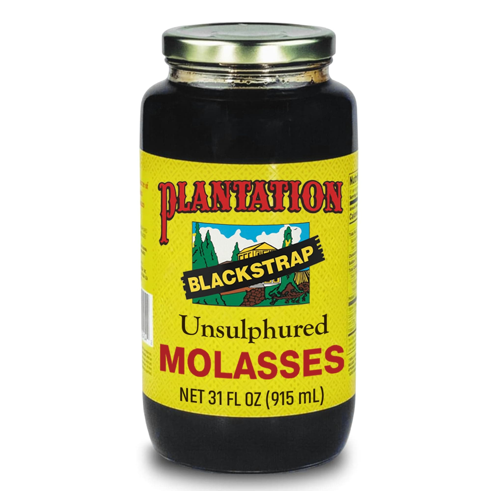 Plantation Blackstrap Molasses, Unsulfured, 31oz