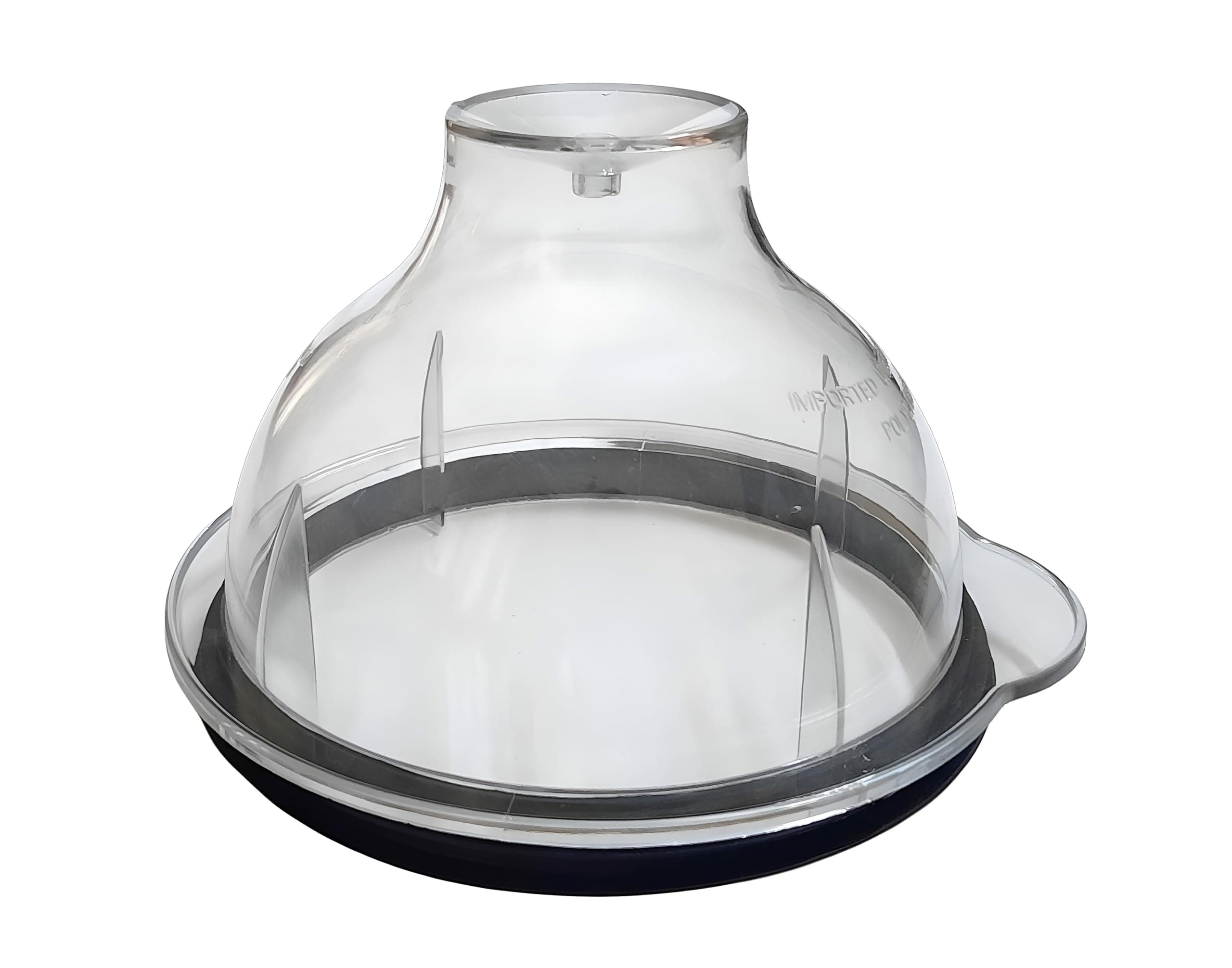 Dry/Wet Jar Big Dome Lid suitable for Philips Mixer Grinders | Mixer Grinder Replacement Parts & Accessories (Polycarbonate, Transparent) (12.8 cm)