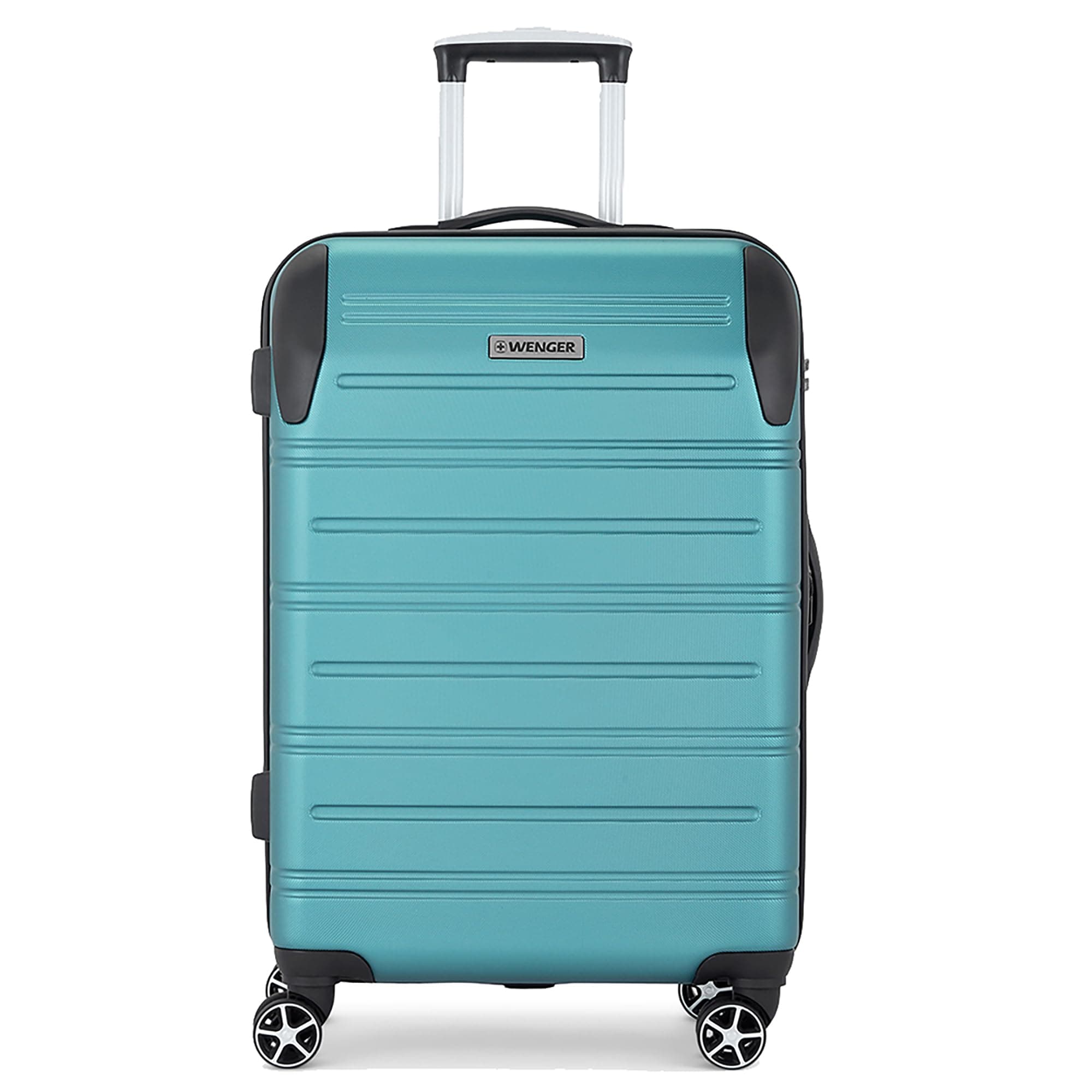 Static-Pro Medium Hardside Suitcase, 67 litres, Teal, Swiss Designed-Blend of Style & Function, 612058
