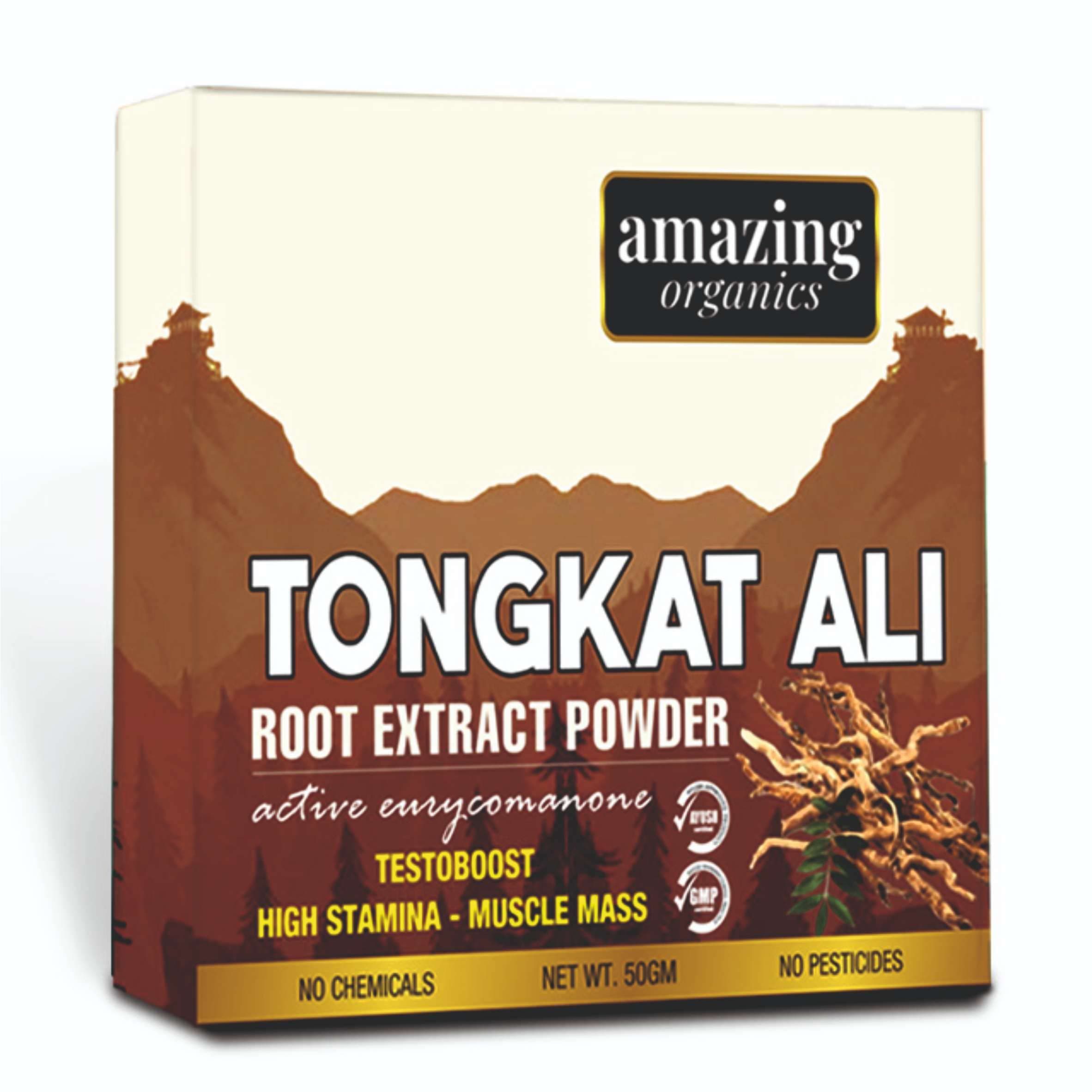 Tongkat Ali Long Jack Extract - 3 Months Supply, 200:1, 50g | Boosts Testosterone, Vitality, Performance, Stamina, Stress Tolerance | Pure Root Powder, Vegan Friendly