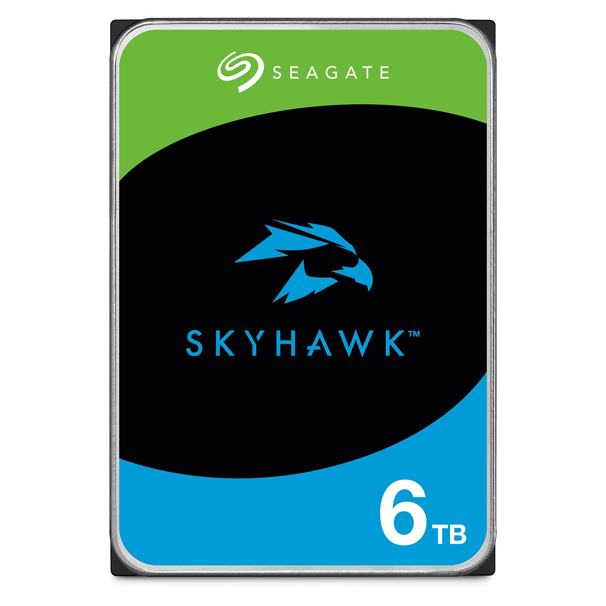 Skyhawk 6TB Video Internal Hard Drive HDD – 3.5 Inch SATA 6Gb/s 256MB Cache for DVR NVR Security Camera System with in-House Rescue Services (ST6000VXZ09/009)