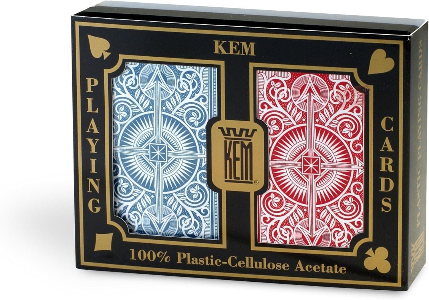 Arrow Red and Blue Bridge Size Jumbo Index Playing Cards