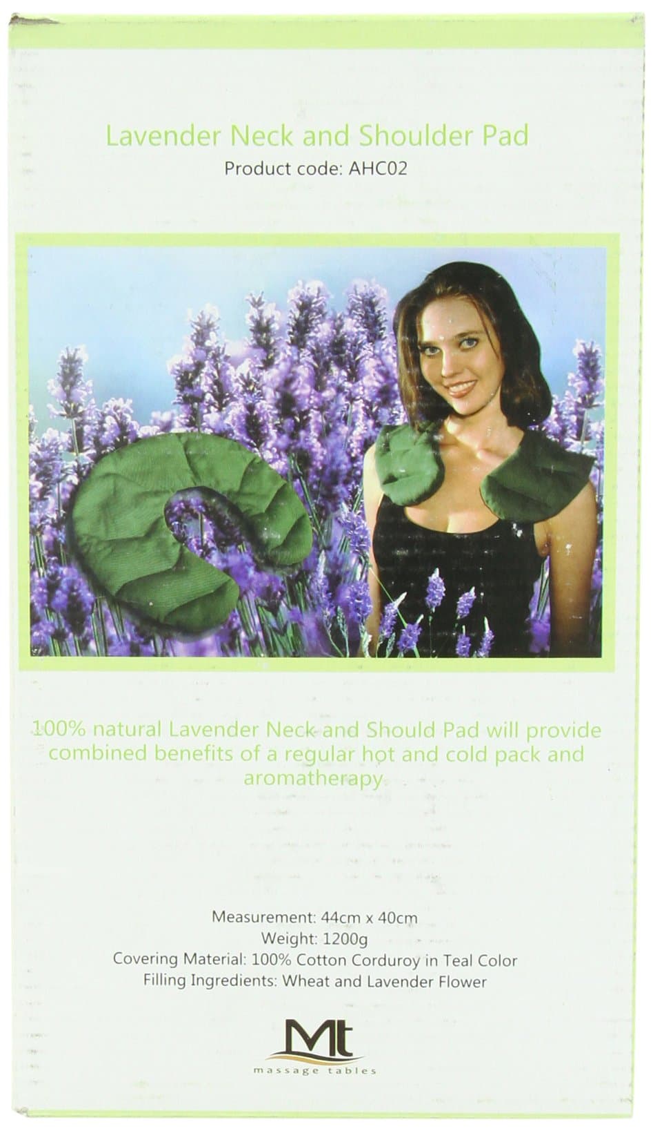 Wheat Lavender Flower Microwavable Neck and Shoulder Wrap (Hot or Cold)