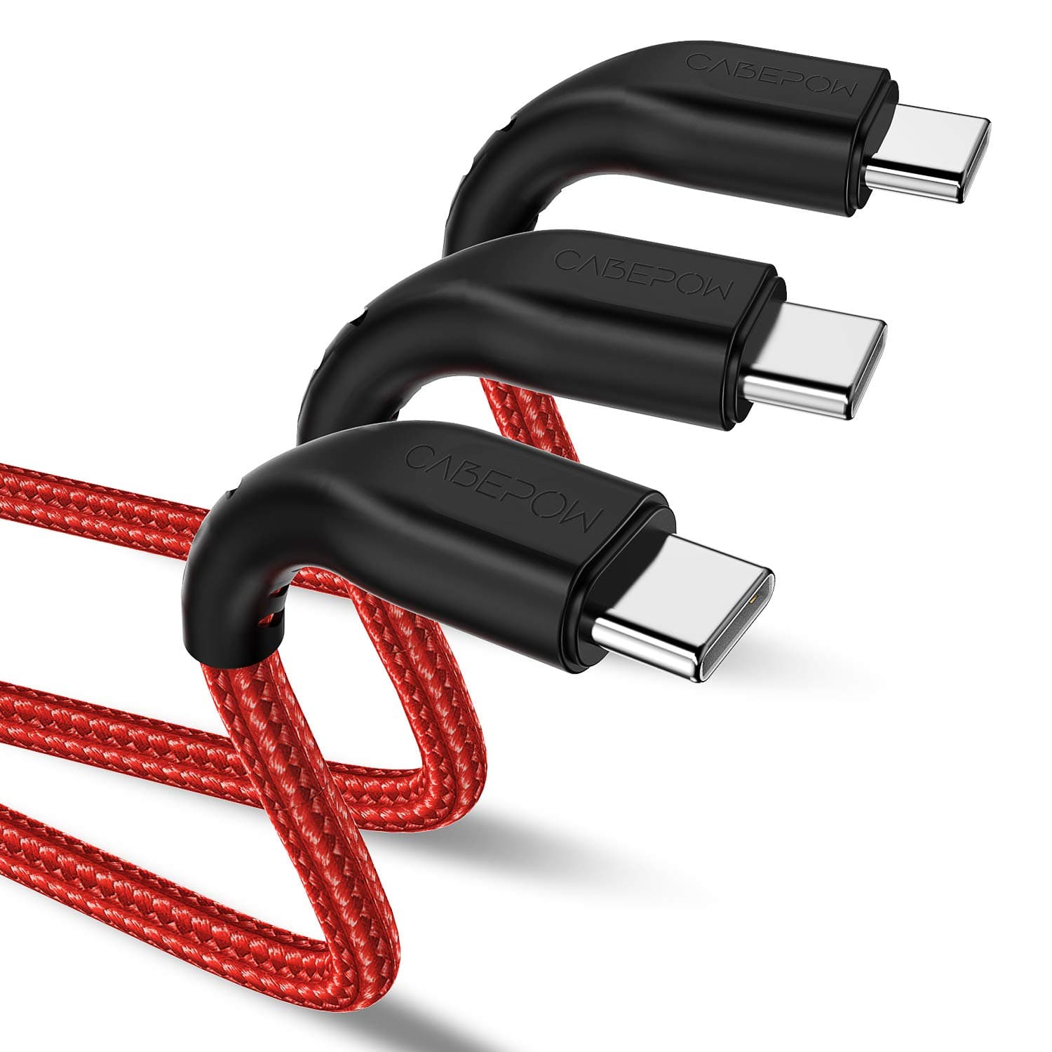 3Pack 10ft USB C Cable, 3A Faster Charger Cable Cord,Long Premium Nylon USB-C to USB-A Fast Charging 10 Foot Type C Cables Compatible for Samsung Galaxy S10 / S9 / S8 / Note 8,LG V20 / V30 / V40x