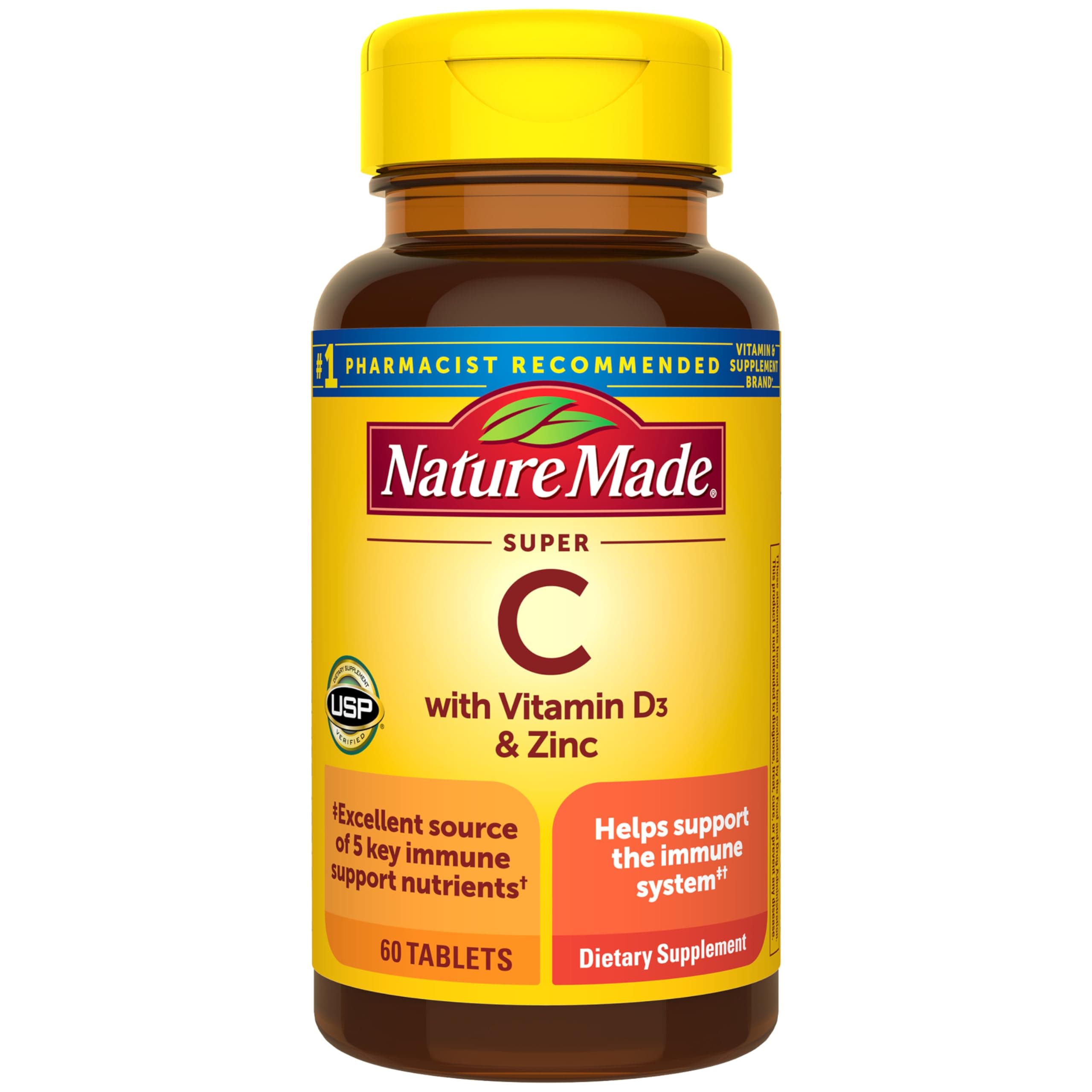 Super C Immune Complex Tablet with Vitamin C, D and Zinc (60 Tablets)