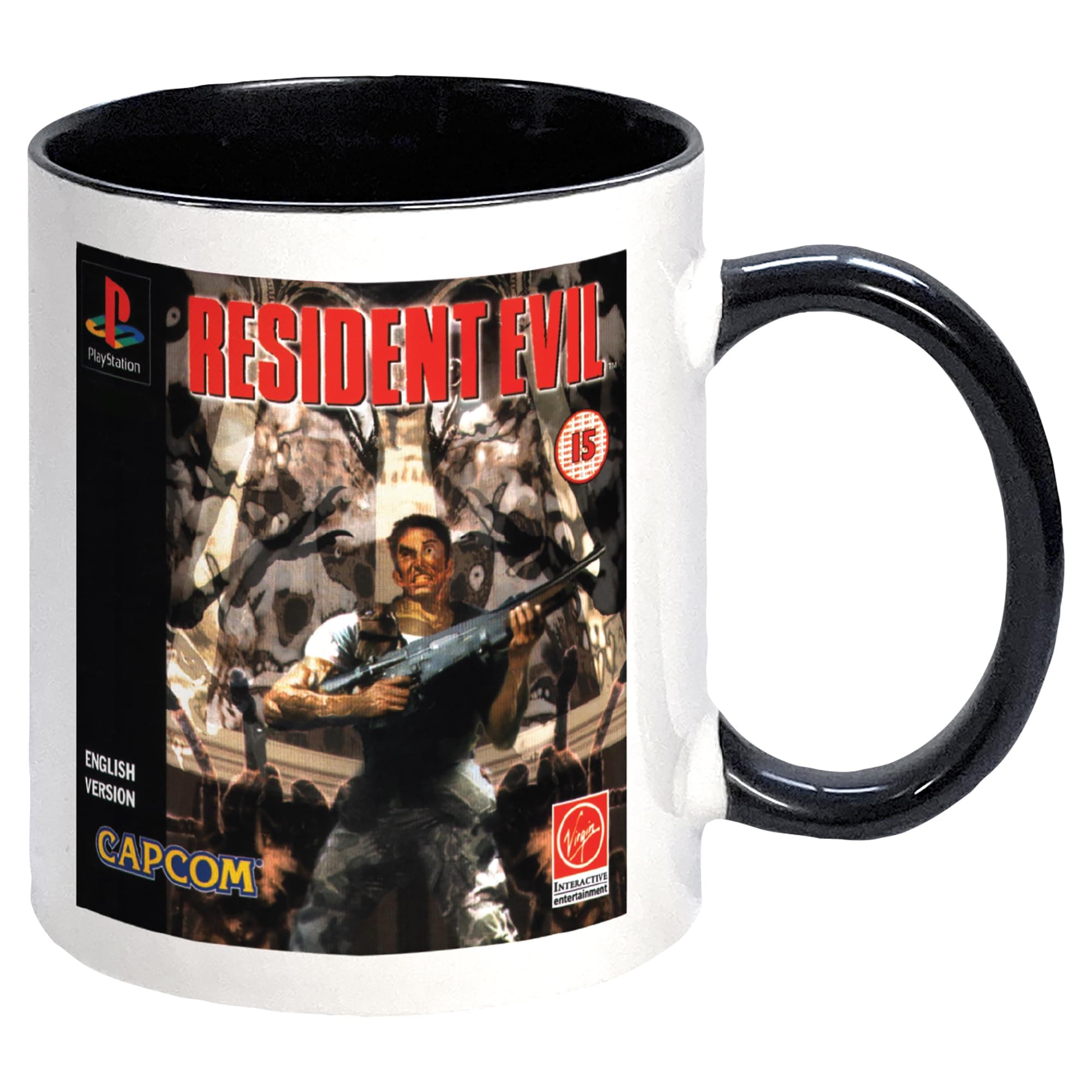 Kapow Gifts Resident Evil Mug Retro Game Gift Boxed Tea Coffee Cup Home Gift for Gamer Fan, Ceramic, 250ml