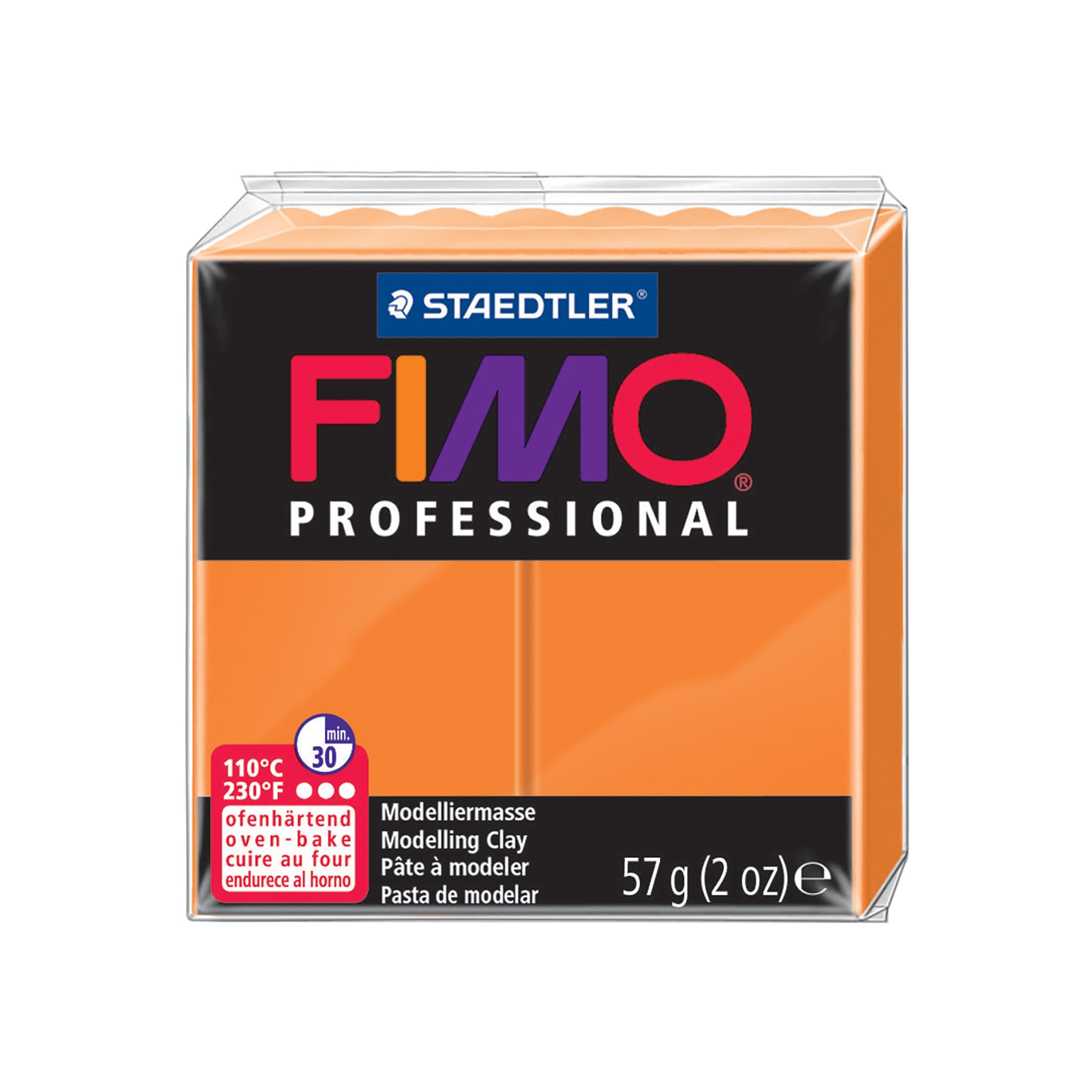 Staedtler Fimo Professional Soft Polymer Clay, 2 oz, Orange (EF8005-4)
