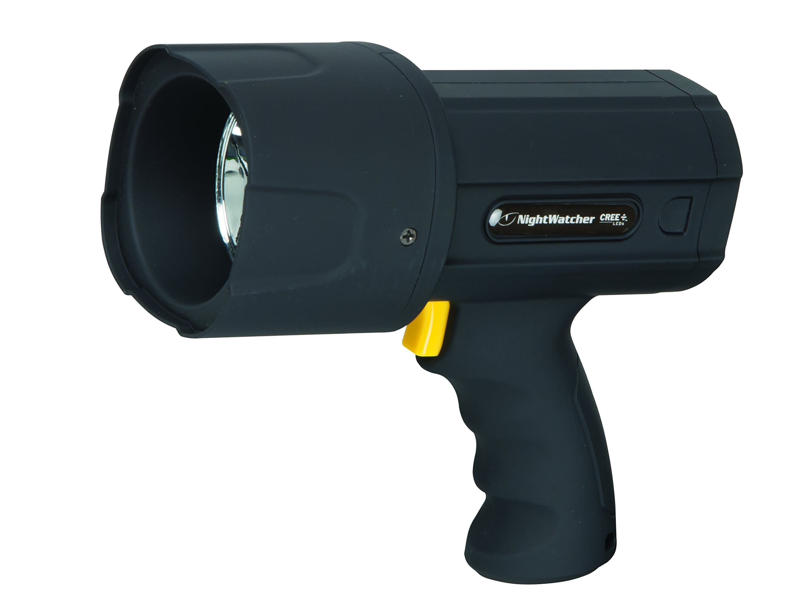 NightWatcher 12 Watt Rechargeable CREE LED Spot Light, Aluminium, Black