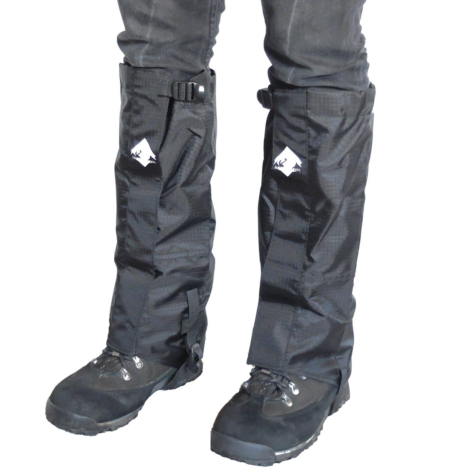 Saints Survival premium waterproof Gaiters for walking, Medium/Large, suitable Gaiters for Men and for Women