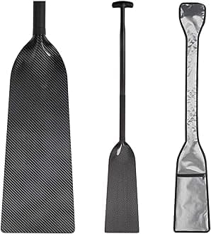 Dragon Boat Paddle Lightweight Full Carbon Fiber with Paddle Bag, 122CM/48 Inches, IDBF Approved