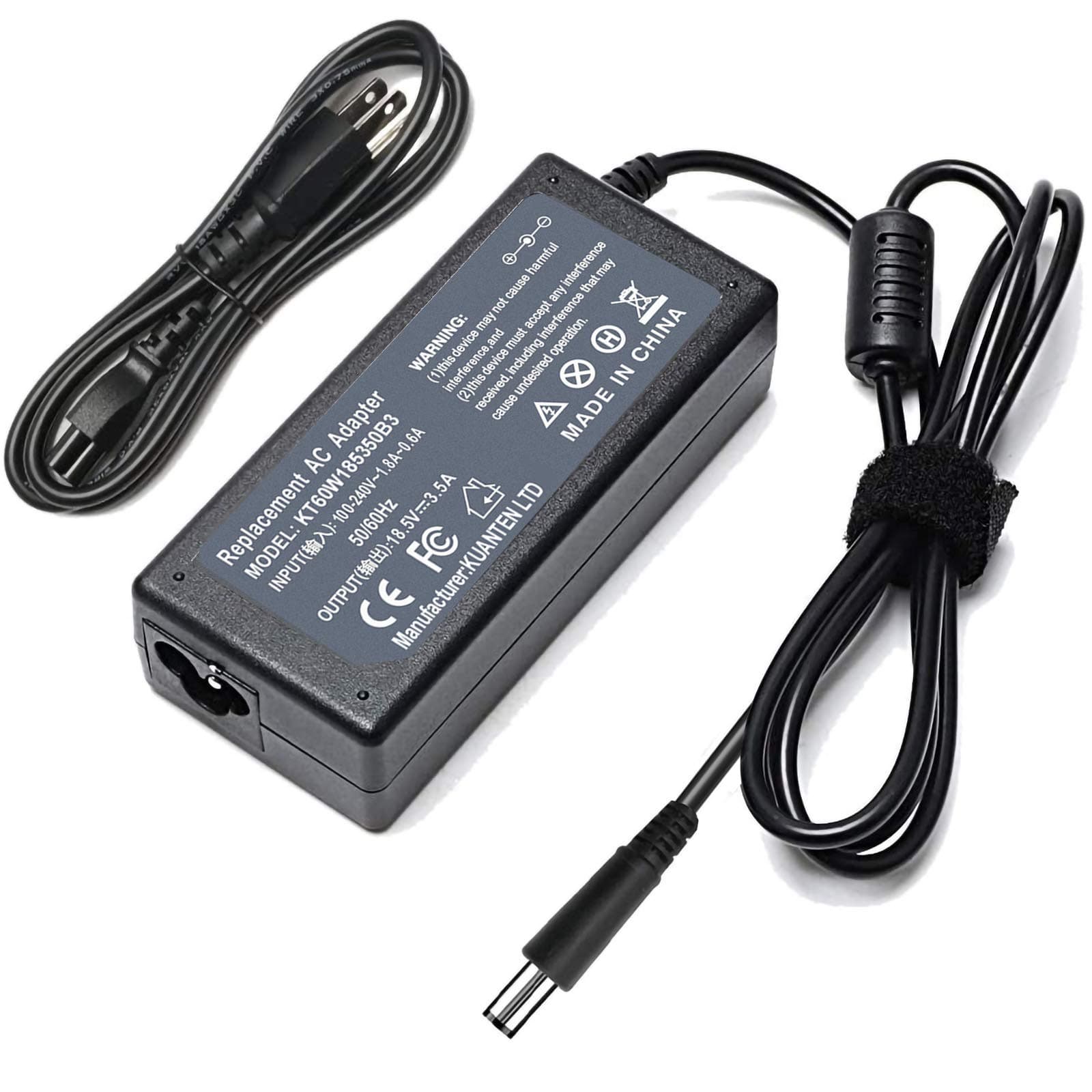 18.5V 3.5A 65W AC Adapter Compatible with HP Pavilion G4 G6 G7 M6 DV5 DV6 G72, Presario CQ40 CQ70 CQ60-615dx CQ61-200, PPP009L Laptop Charger