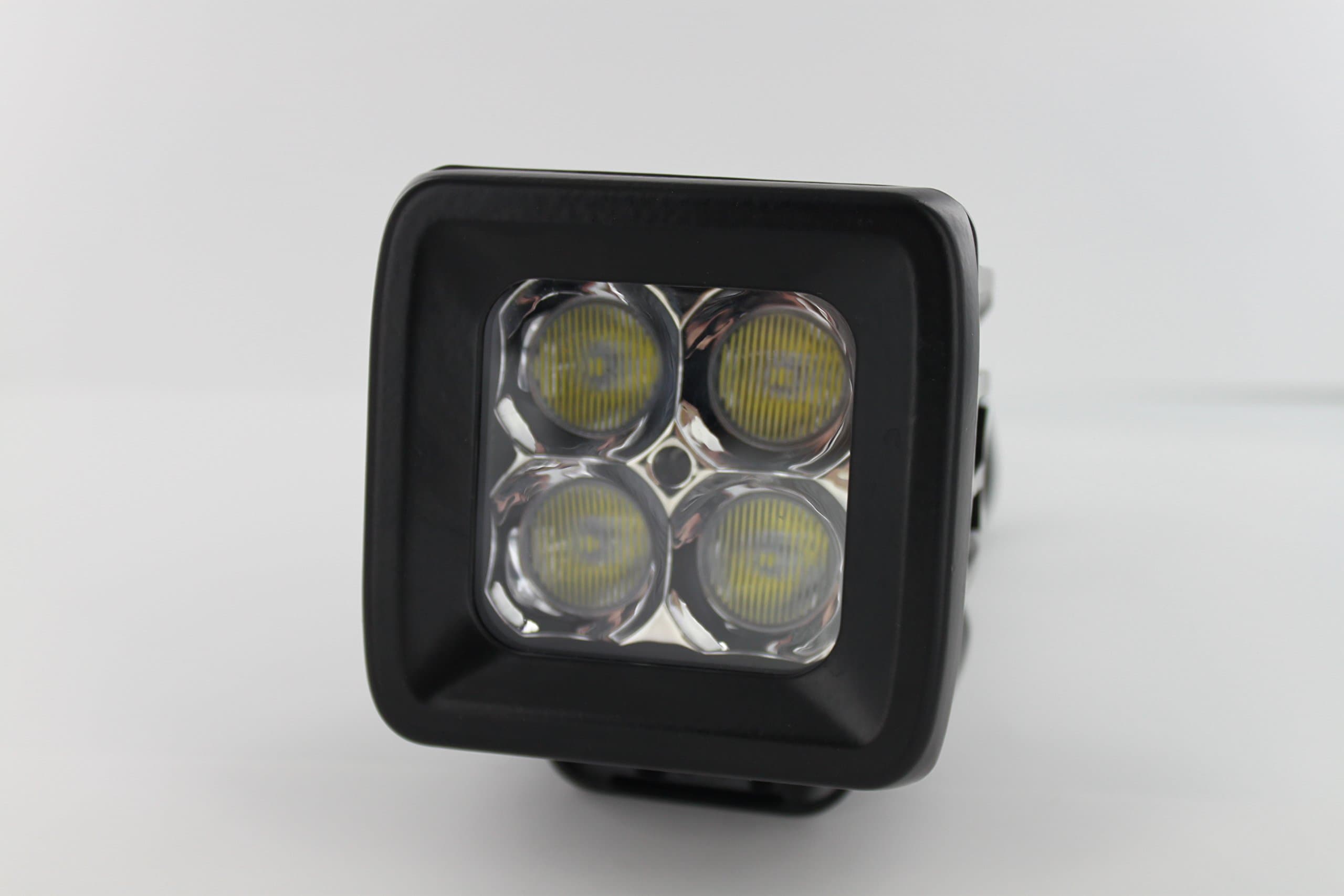 20 WATT 4 LED 3"x 3" Pod Flood with 3D Optics