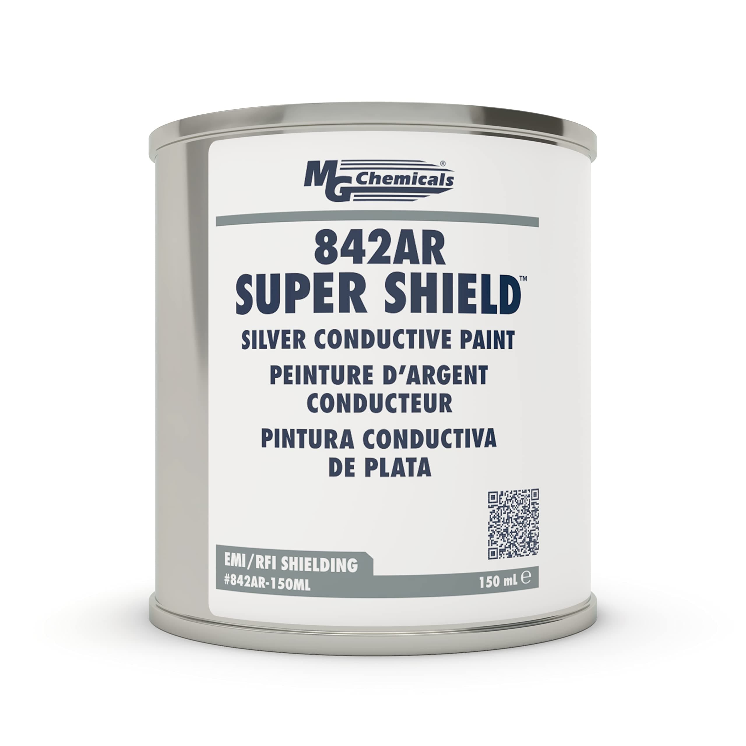 MG Chemicals 842AR-150ML Silver Super Shield Conductive Coating, 150 mL, Metal Jar